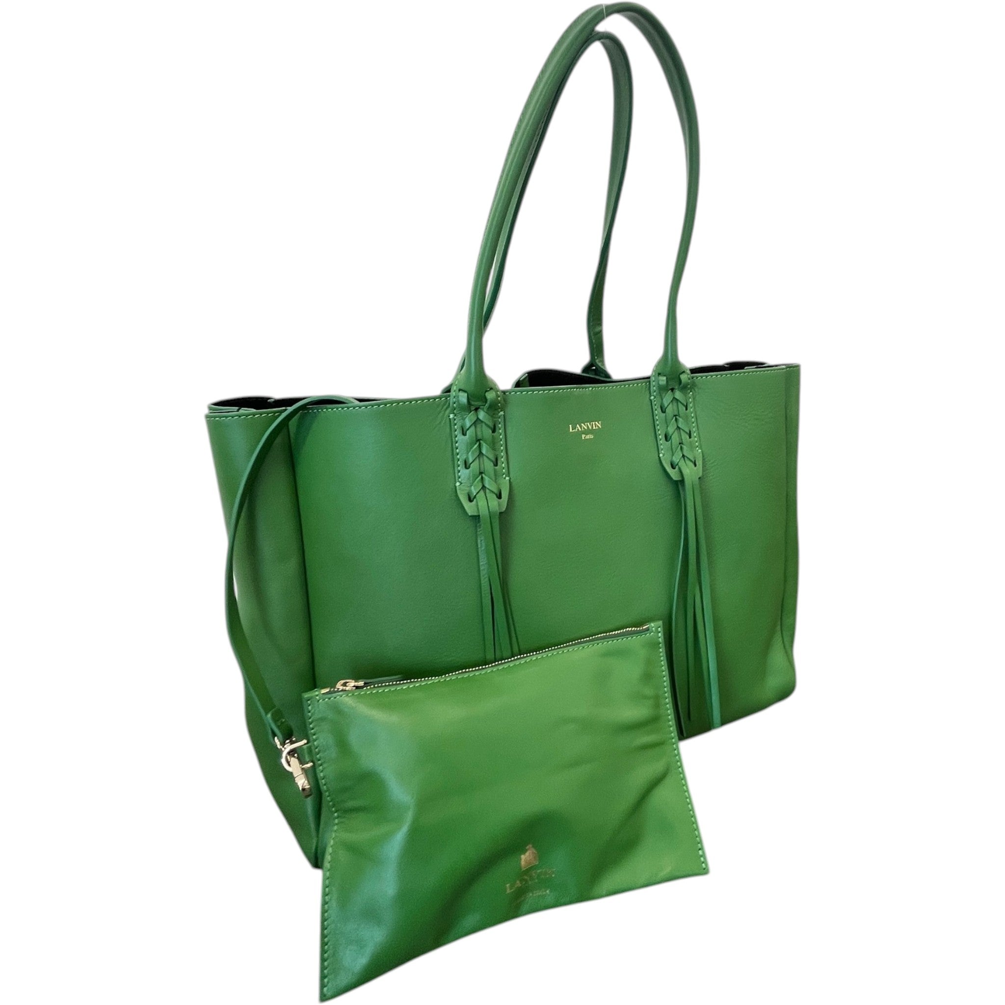 Women's Logo Tassle Tote Bag Green