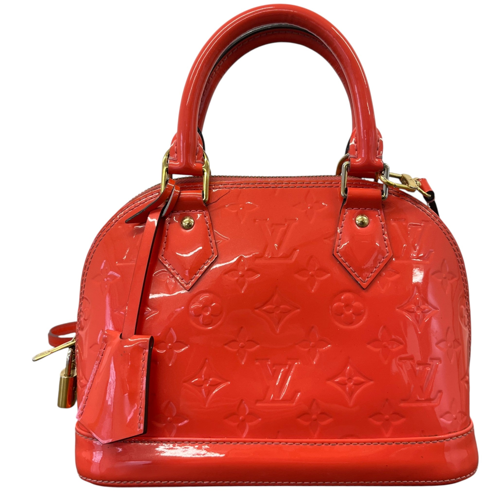 Women's Vernis Leather Alma Bb Bag Orange