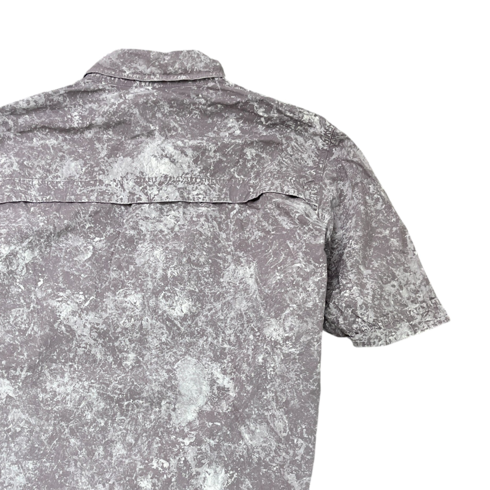 Men's Applique Logo OverShirt Purple Size M