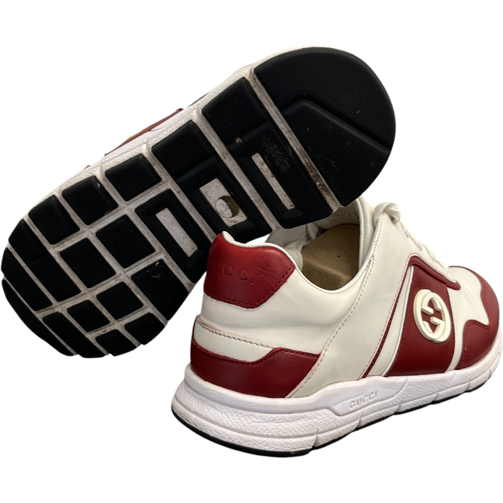 Women's Logo Low Trainers Red Size EU 36 / UK 3