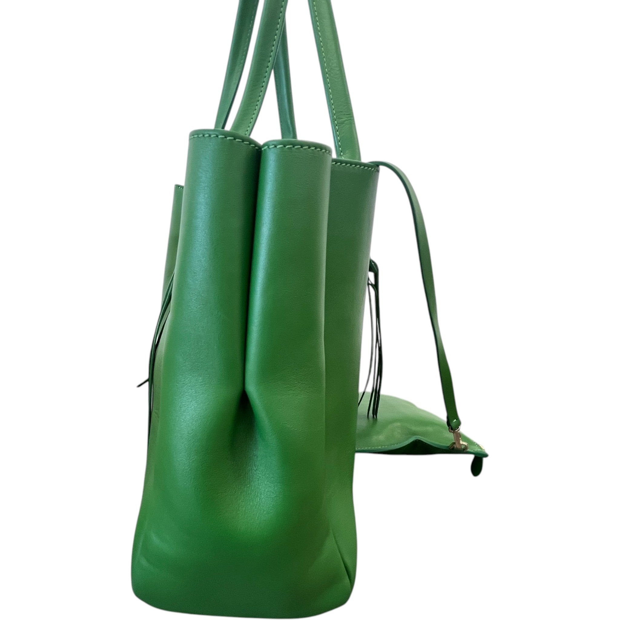 Women's Logo Tassle Tote Bag Green