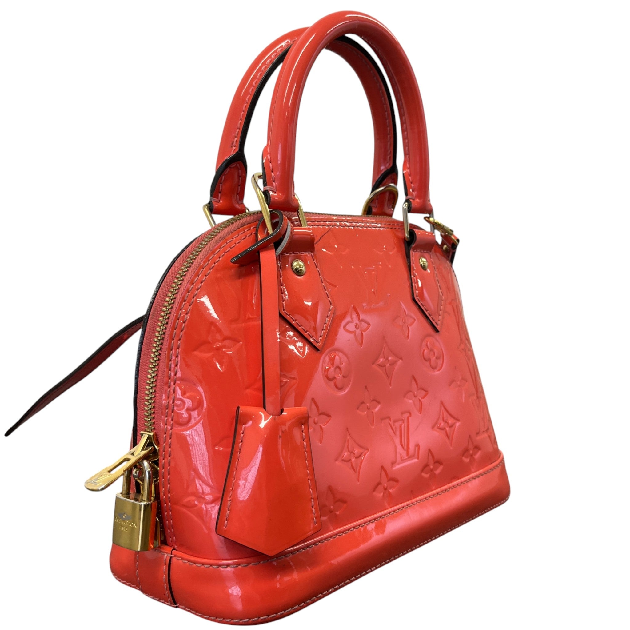 Women's Vernis Leather Alma Bb Bag Orange