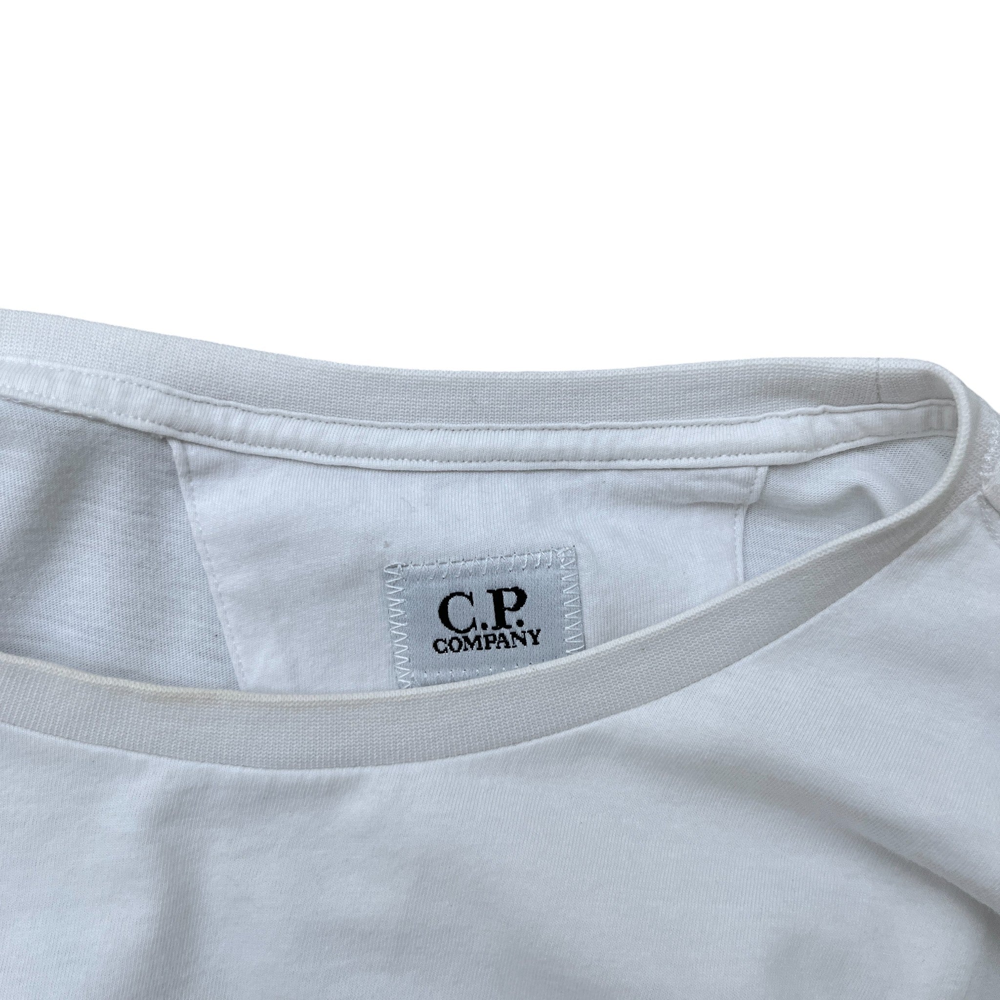 Men's Logo Print T-Shirt White Size S