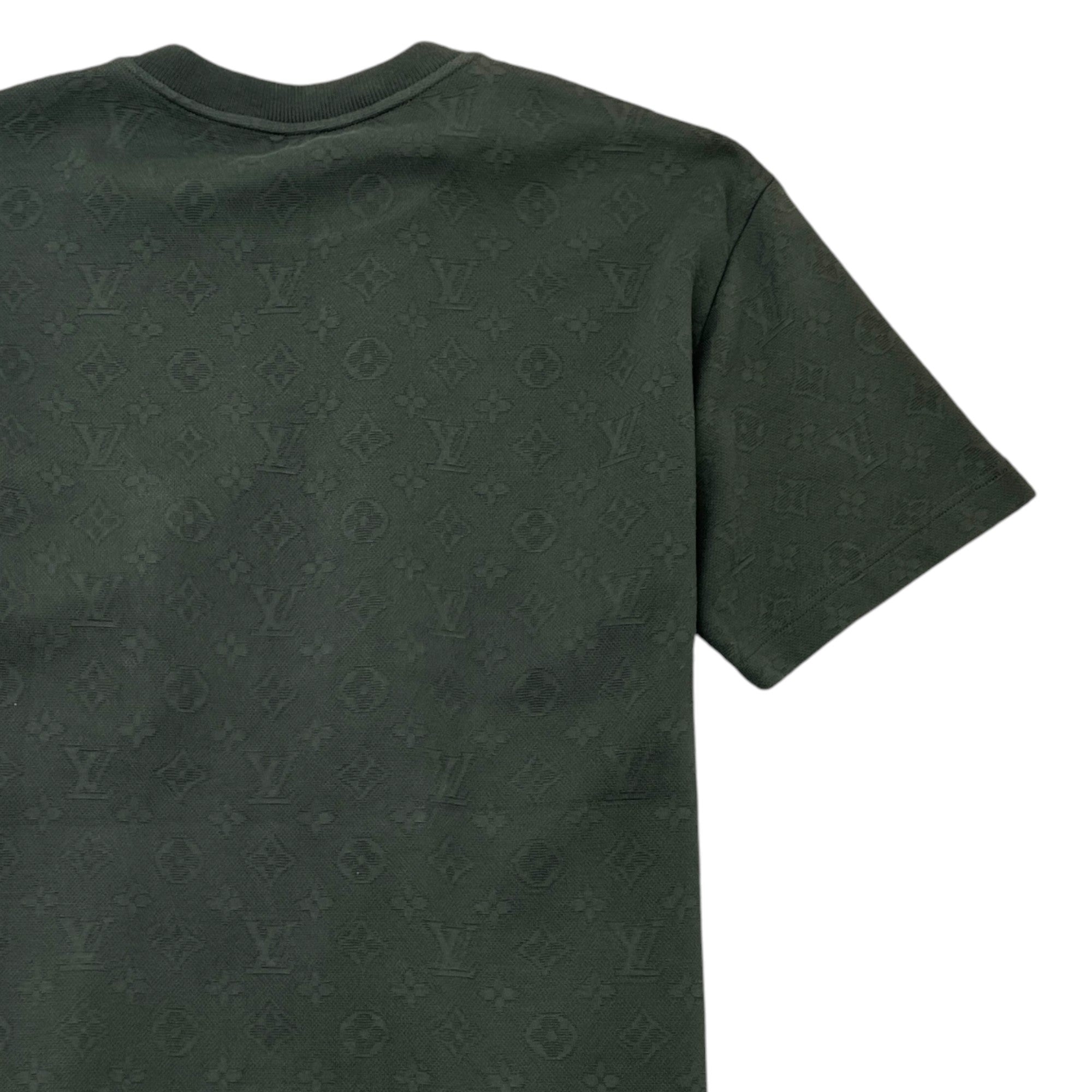 Men's Monogram Signature 3D Pocket T-Shirt Khaki Size S