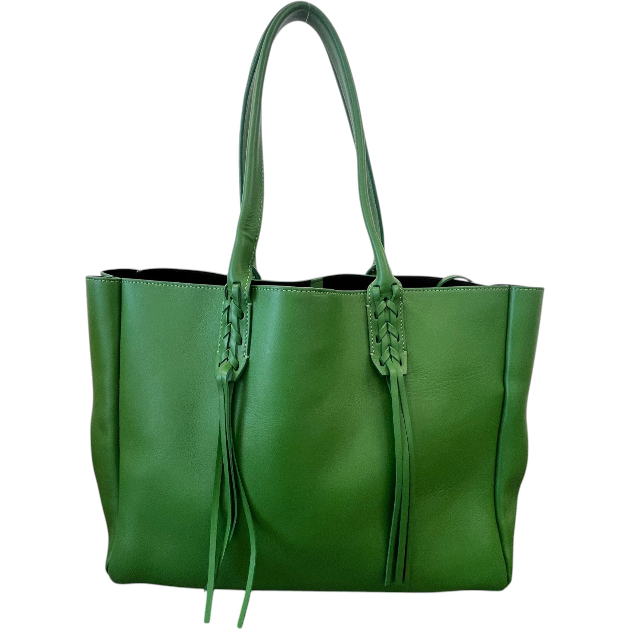 Women's Logo Tassle Tote Bag Green
