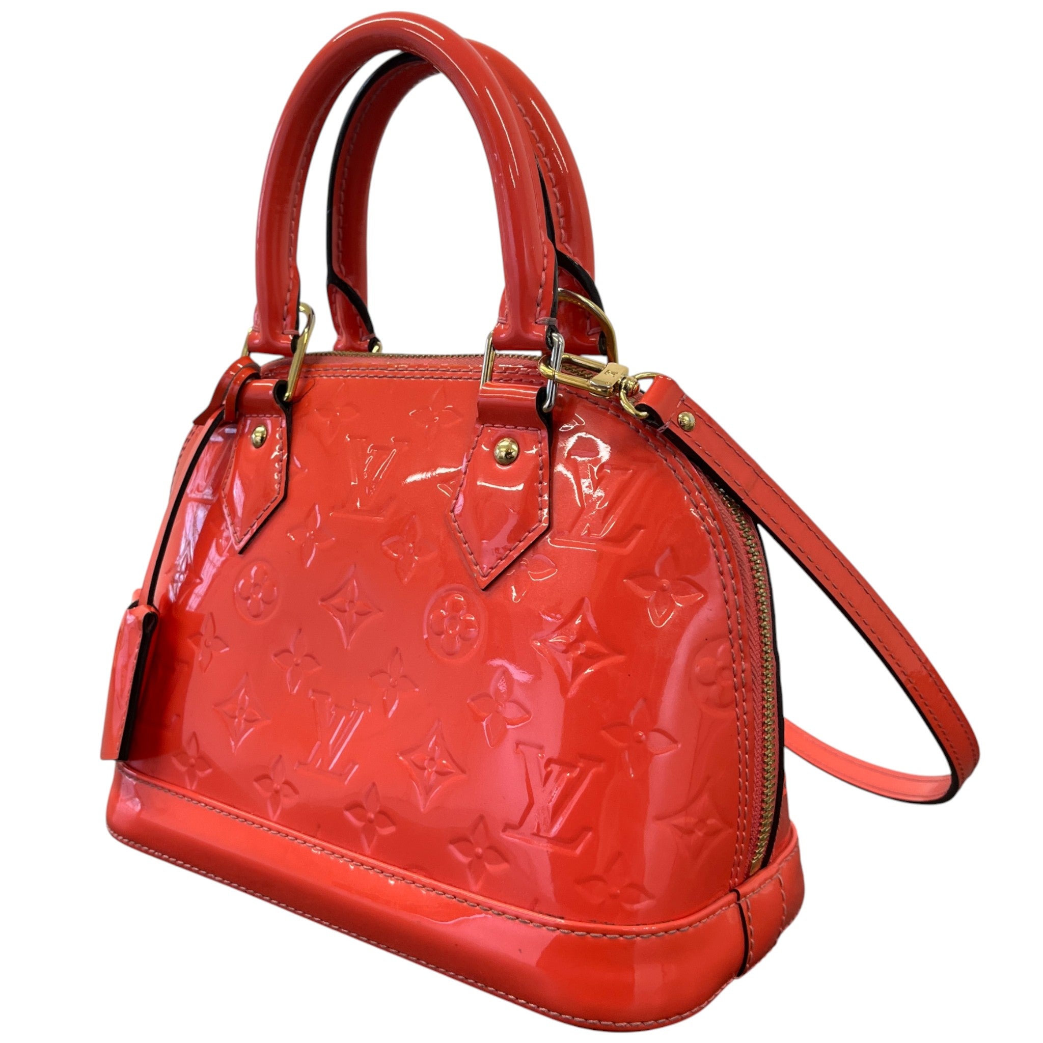 Women's Vernis Leather Alma Bb Bag Orange