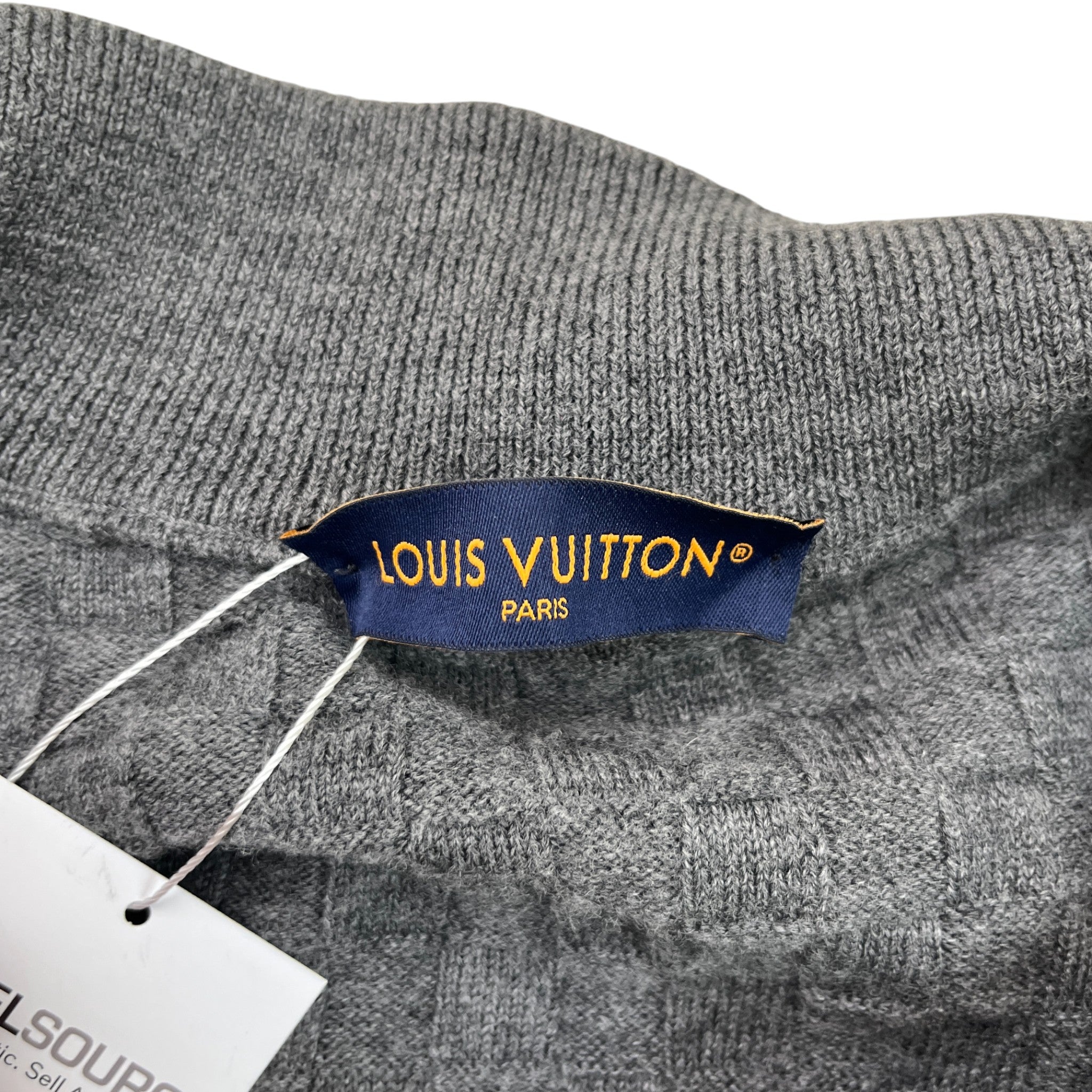 Men's Damier Cardigan Grey Size L