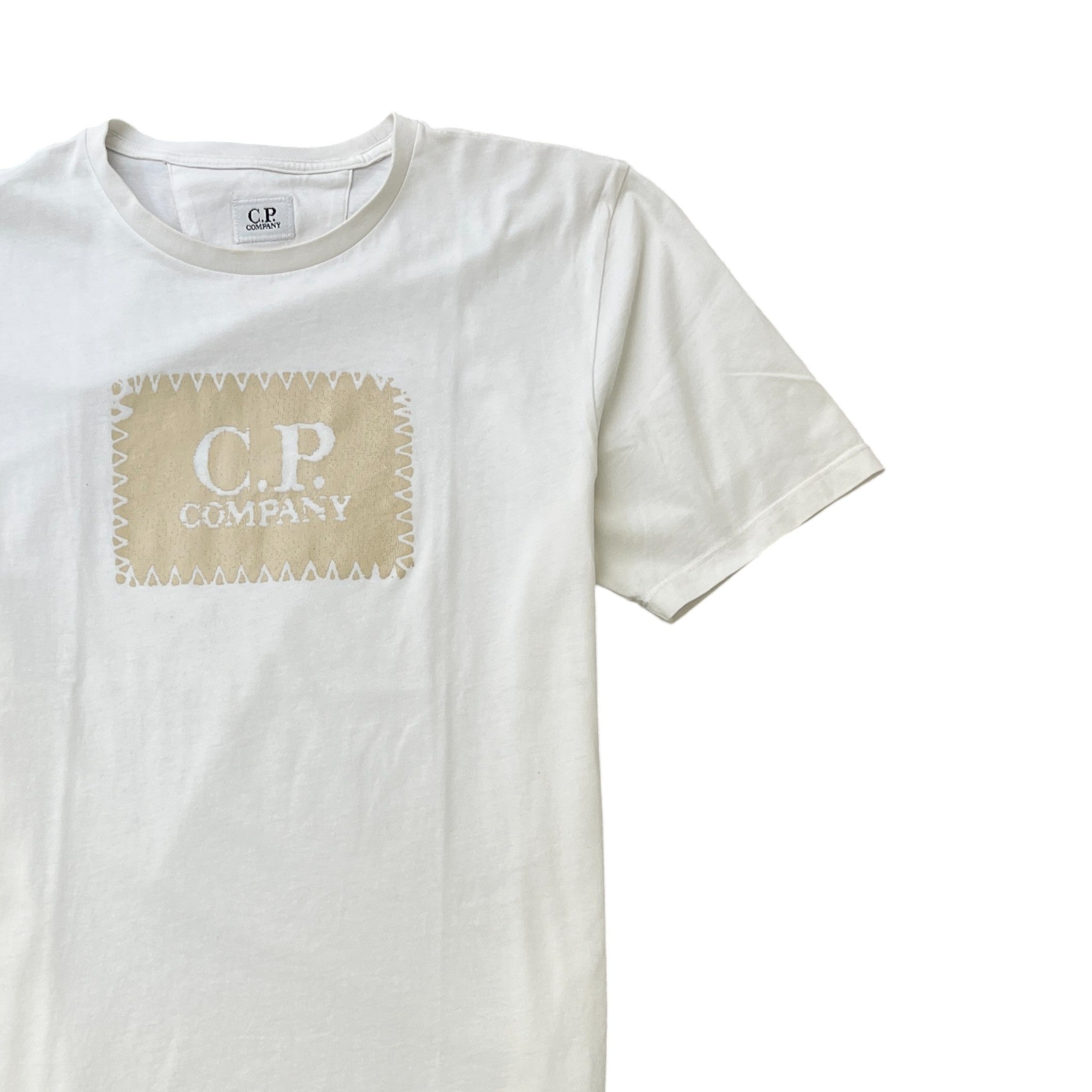 Men's Logo Print T-Shirt White Size S