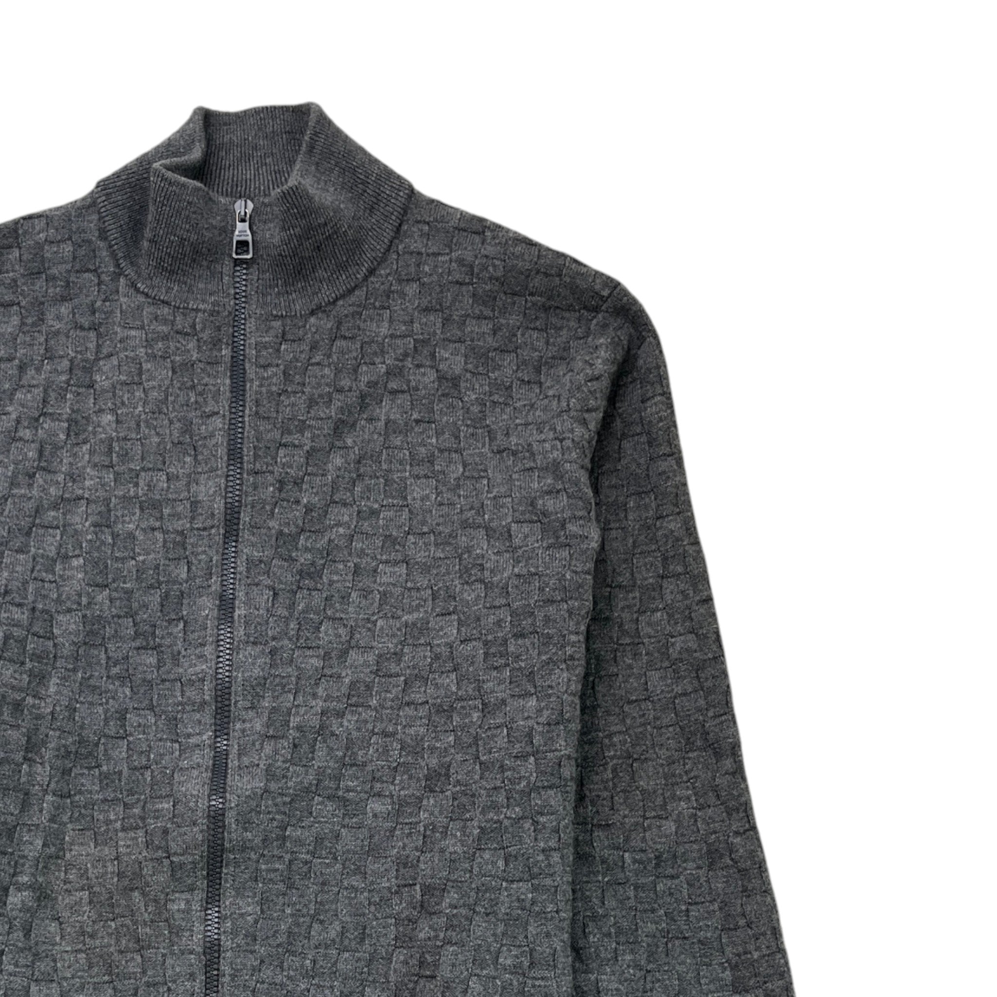 Men's Damier Cardigan Grey Size L