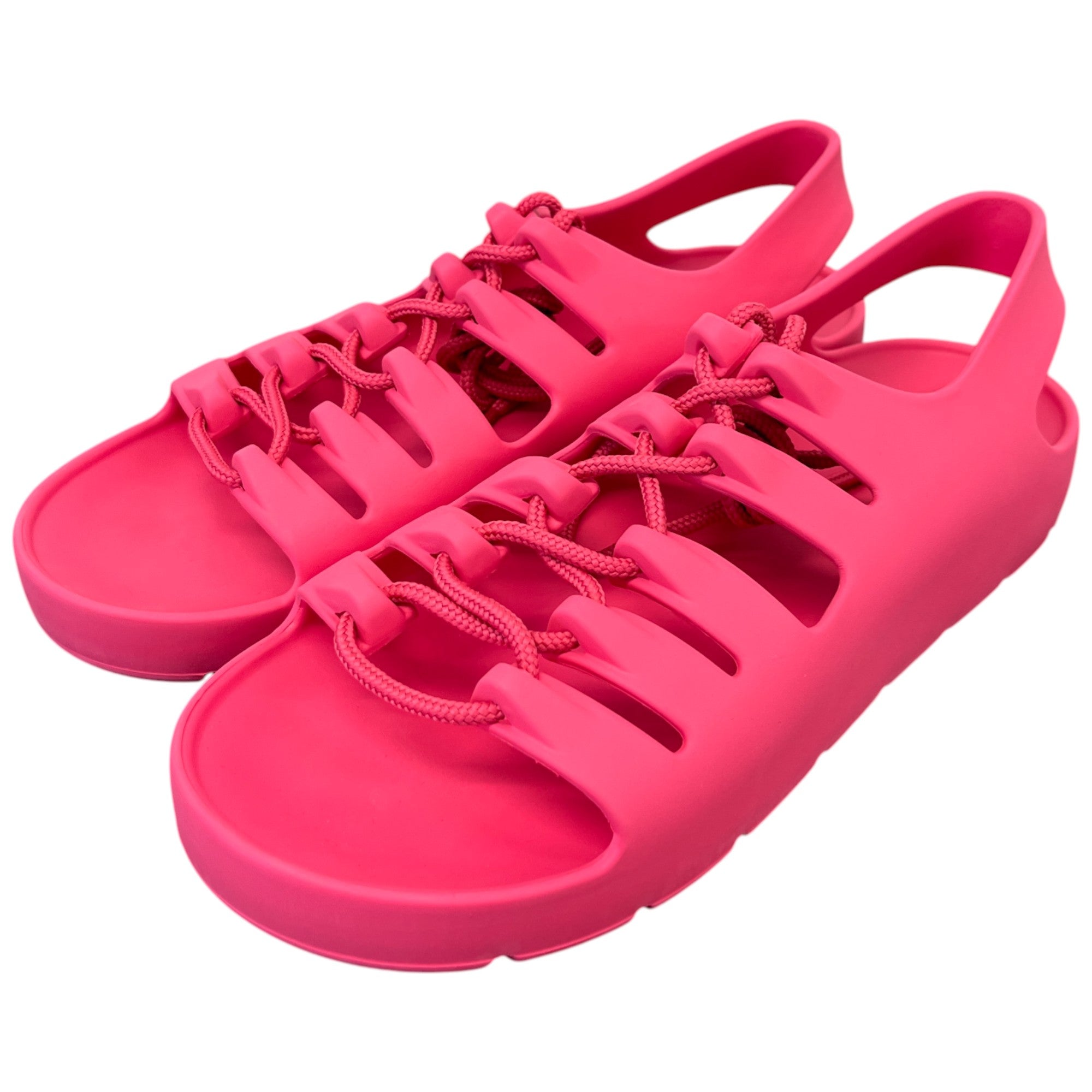 Women's Jelly Lace Slingback Slides Pink Size EU 39 / UK 6