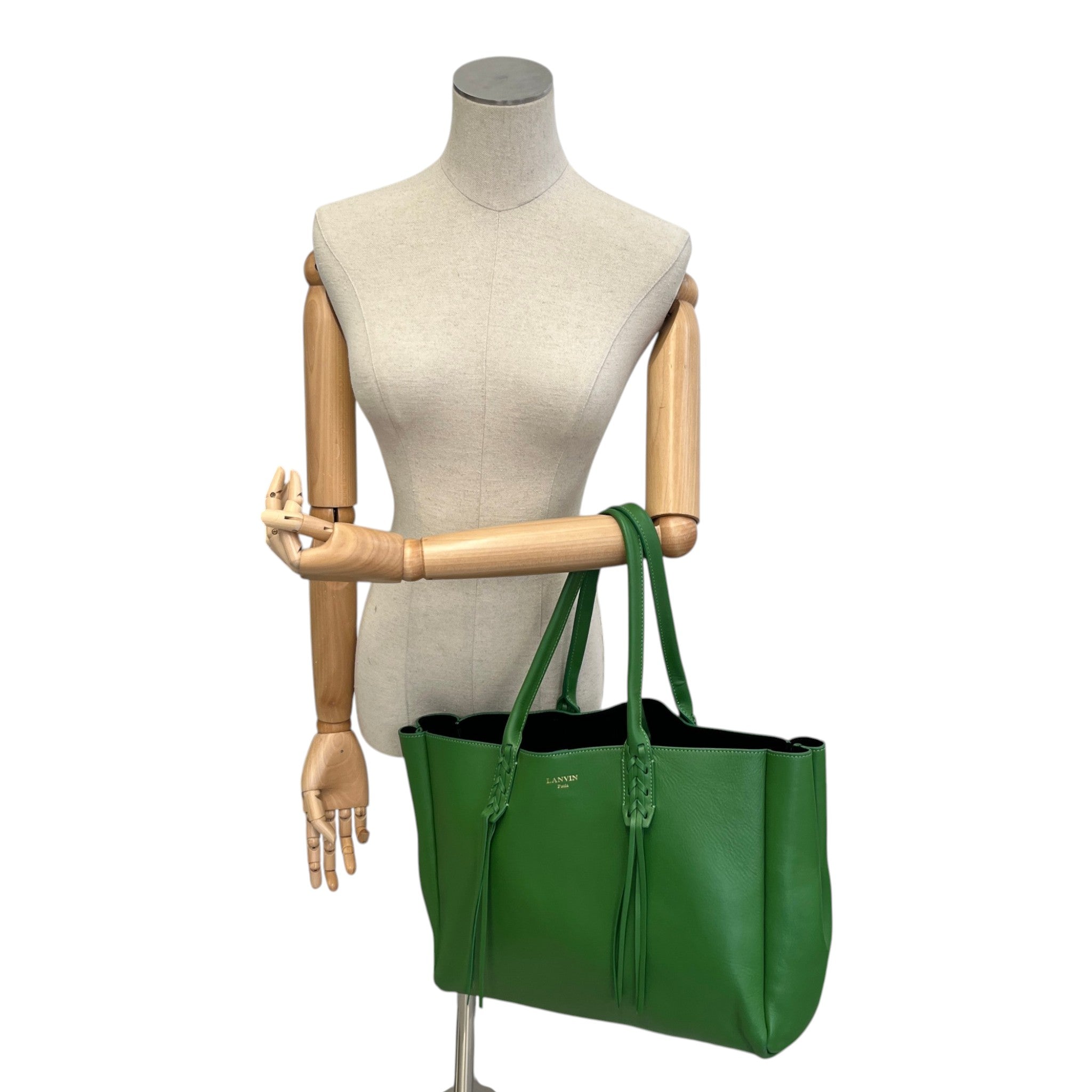 Women's Logo Tassle Tote Bag Green