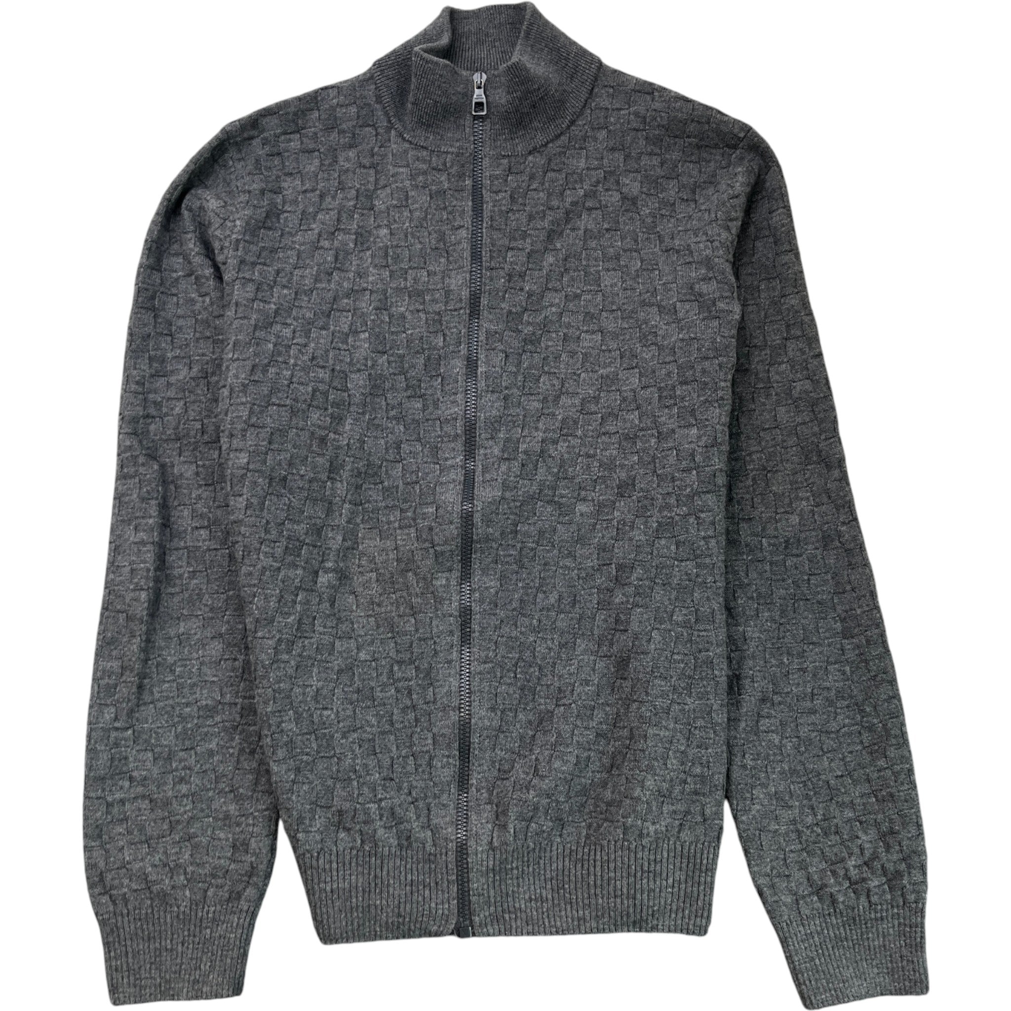 Men's Damier Cardigan Grey Size L
