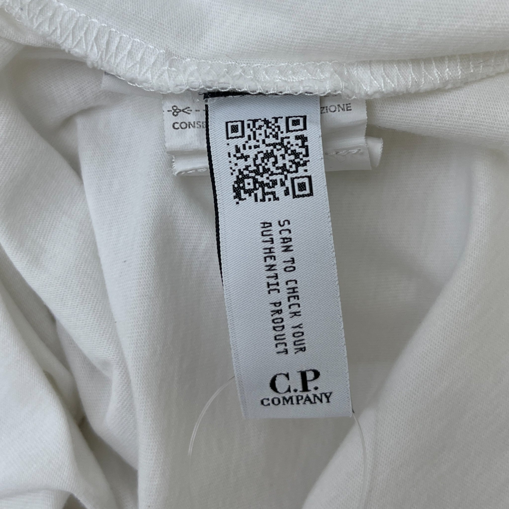 Men's Logo Print T-Shirt White Size S