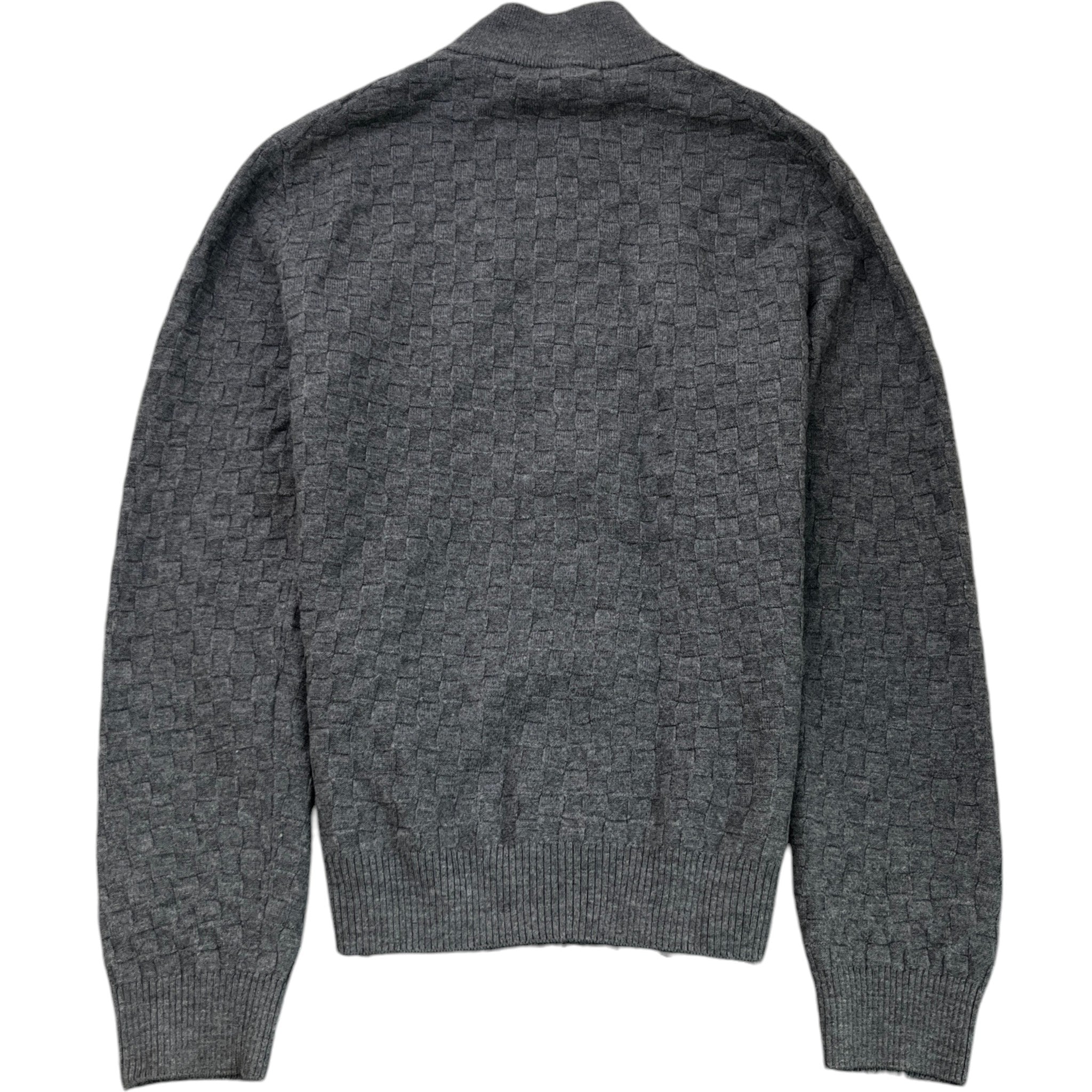 Men's Damier Cardigan Grey Size L