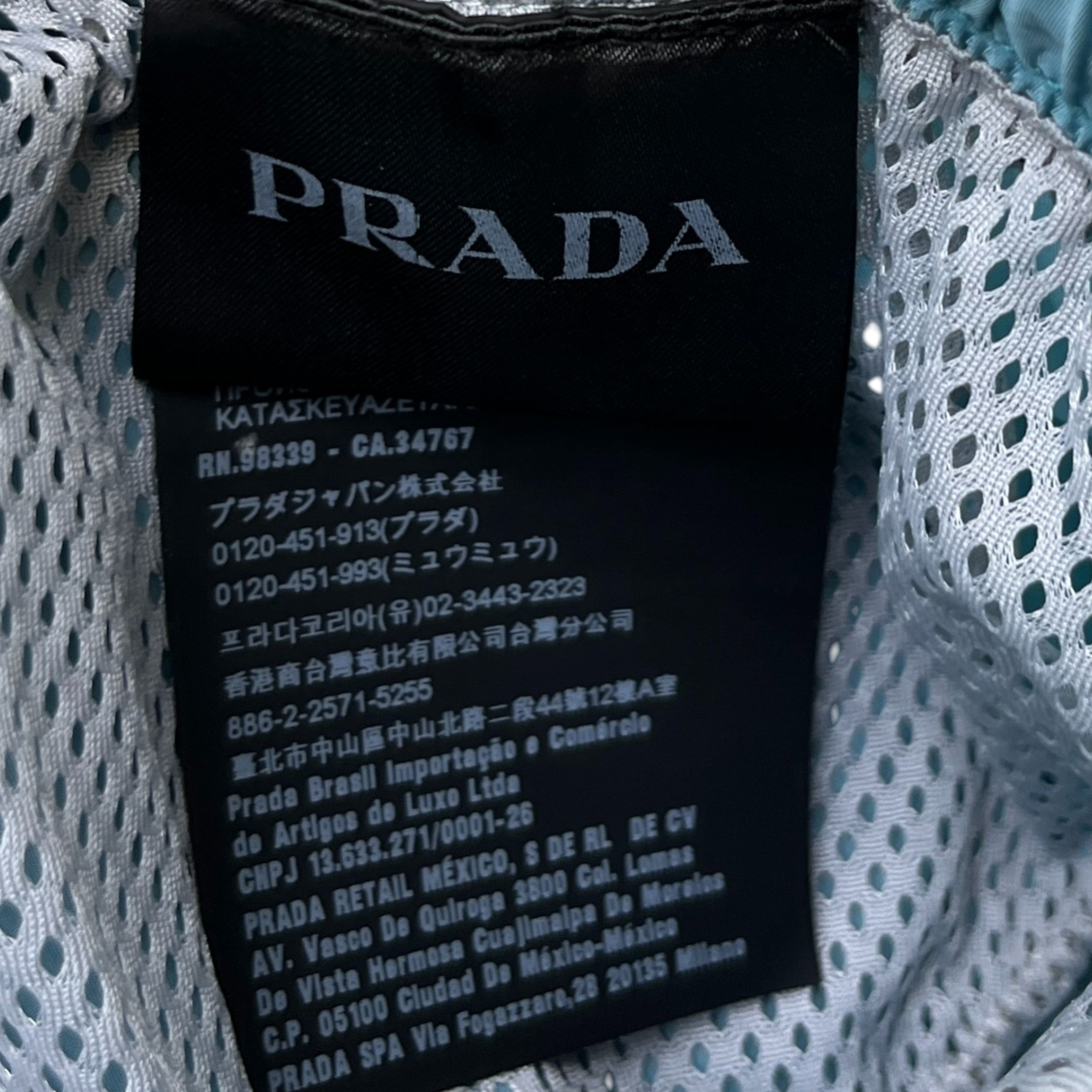 Men's Embroidered Logo Swim Shorts Blue Size W32 / IT 48