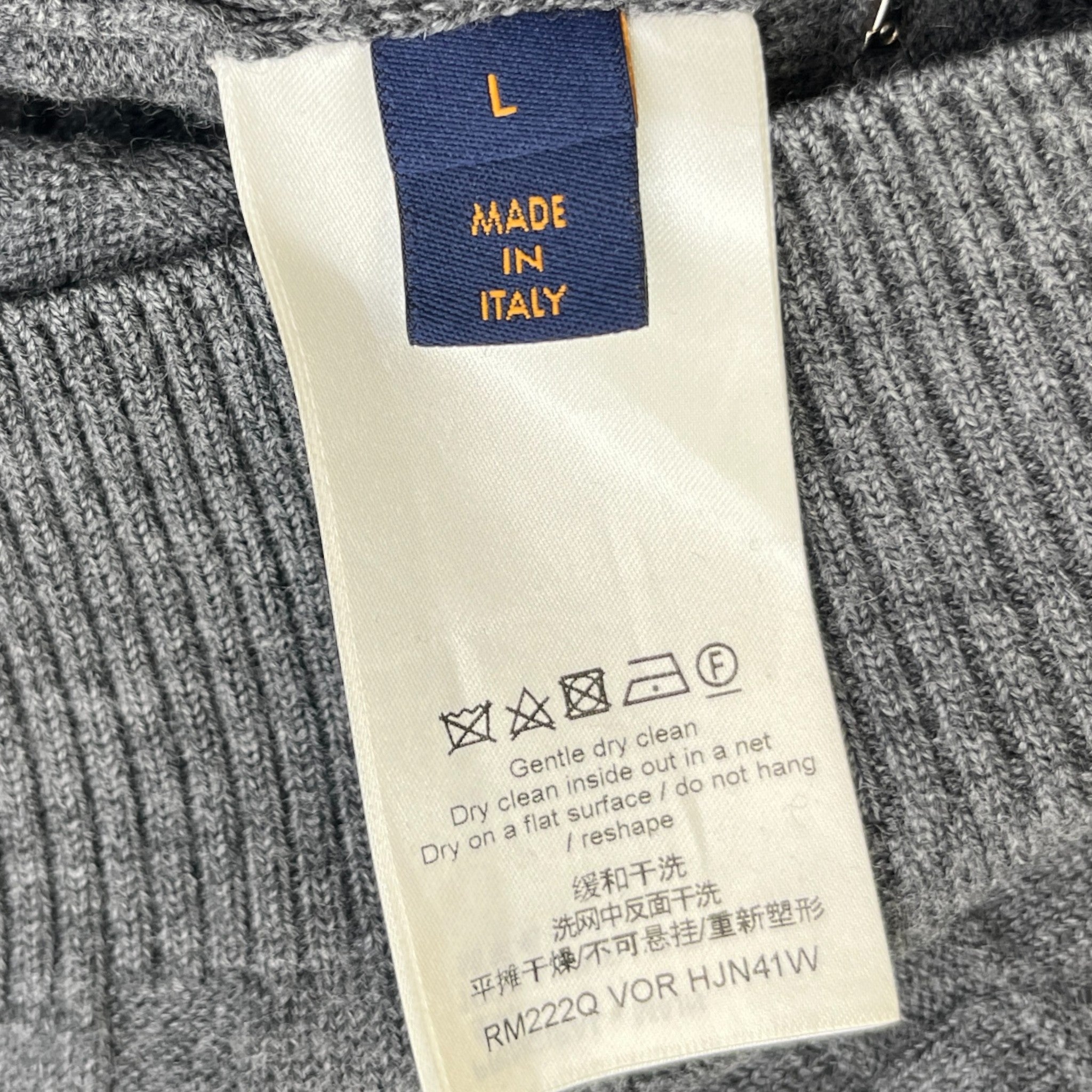 Men's Damier Cardigan Grey Size L