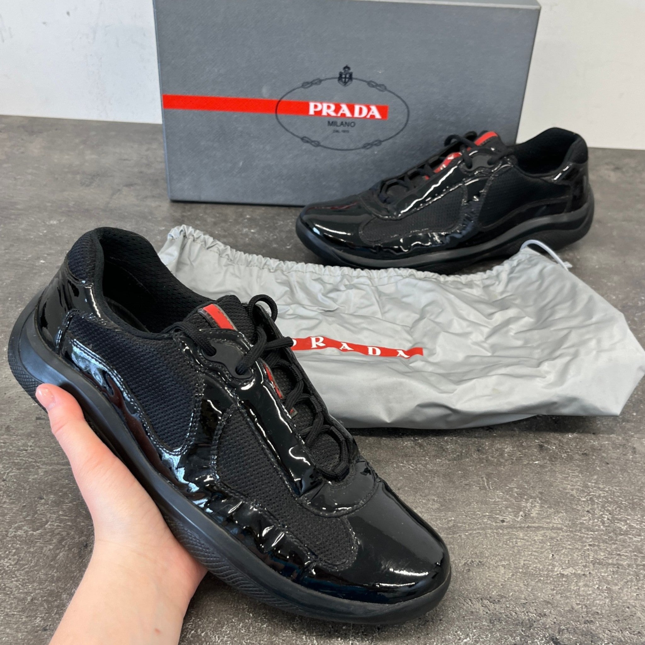 Men's America'S Cup Low Trainers Black Size EU 41 / UK 7