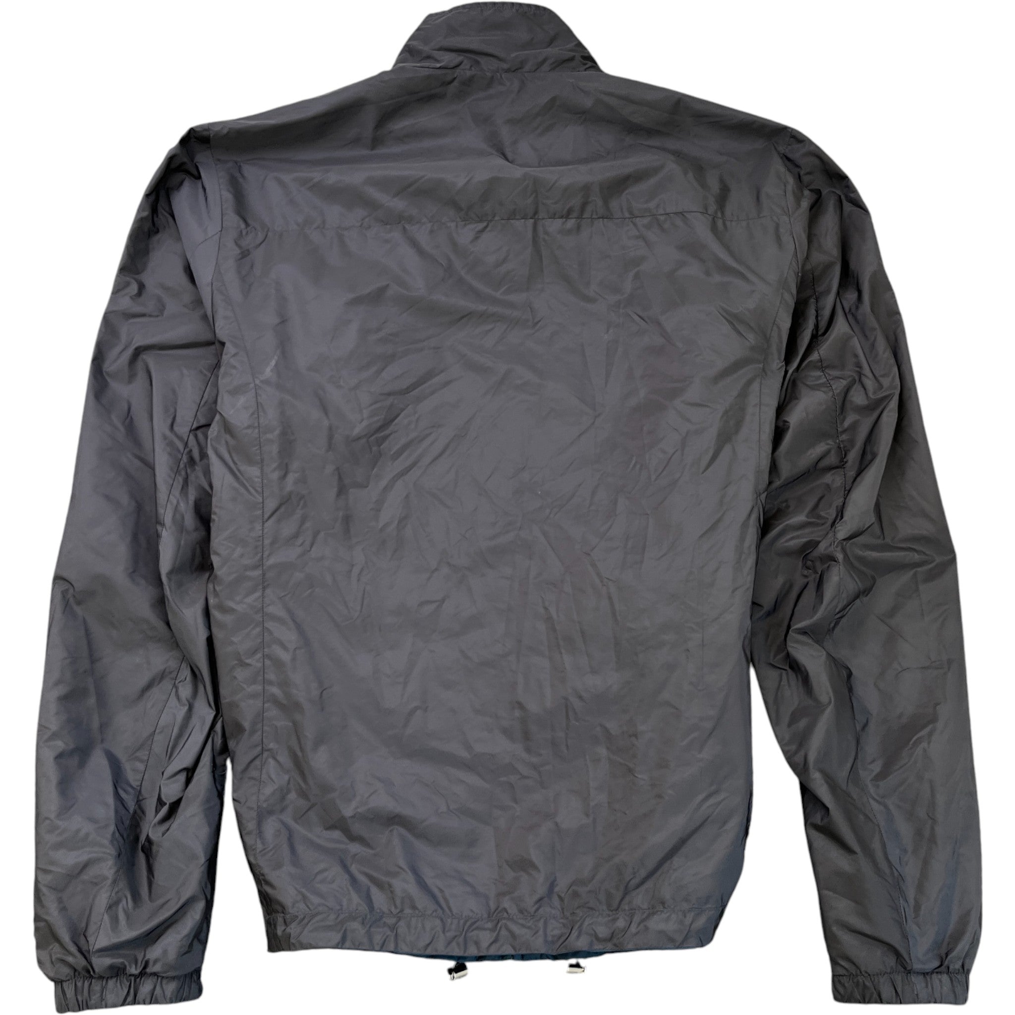 Men's Plaque Logo Reversible Windbreaker Blue Size IT 54 / XXL