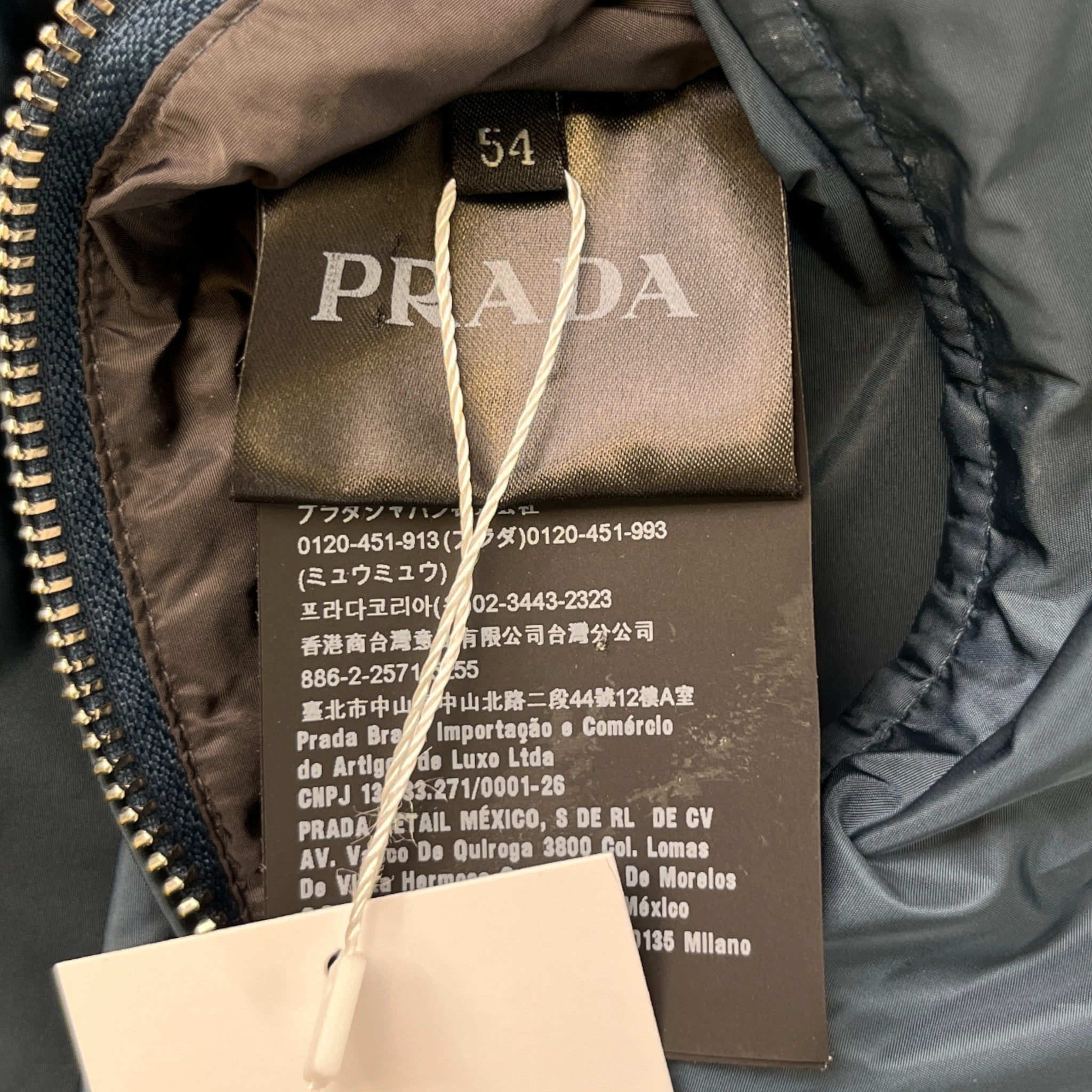 Men's Plaque Logo Reversible Windbreaker Blue Size IT 54 / XXL