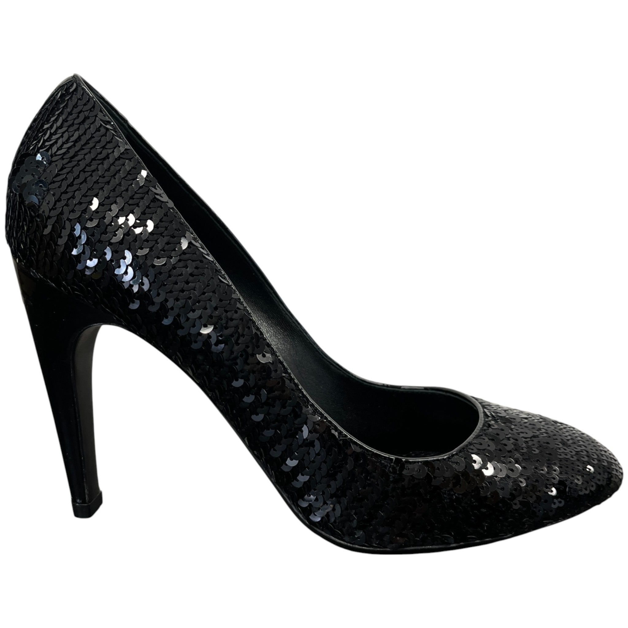 Women's Sequin Pumps Heels Black Size EU 38 / UK 5