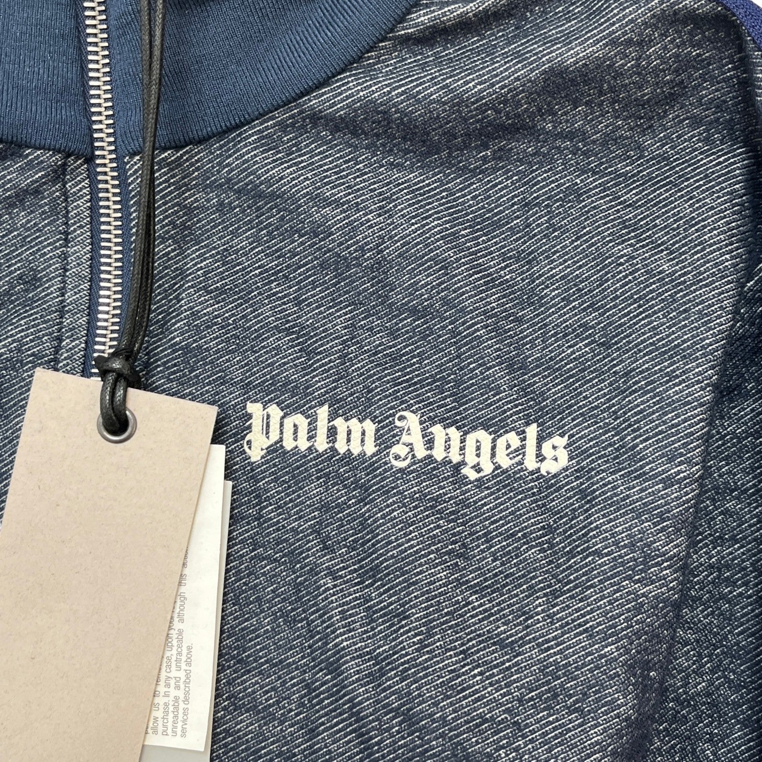 Men's Tab Logo Track Jacket Blue Size XXS