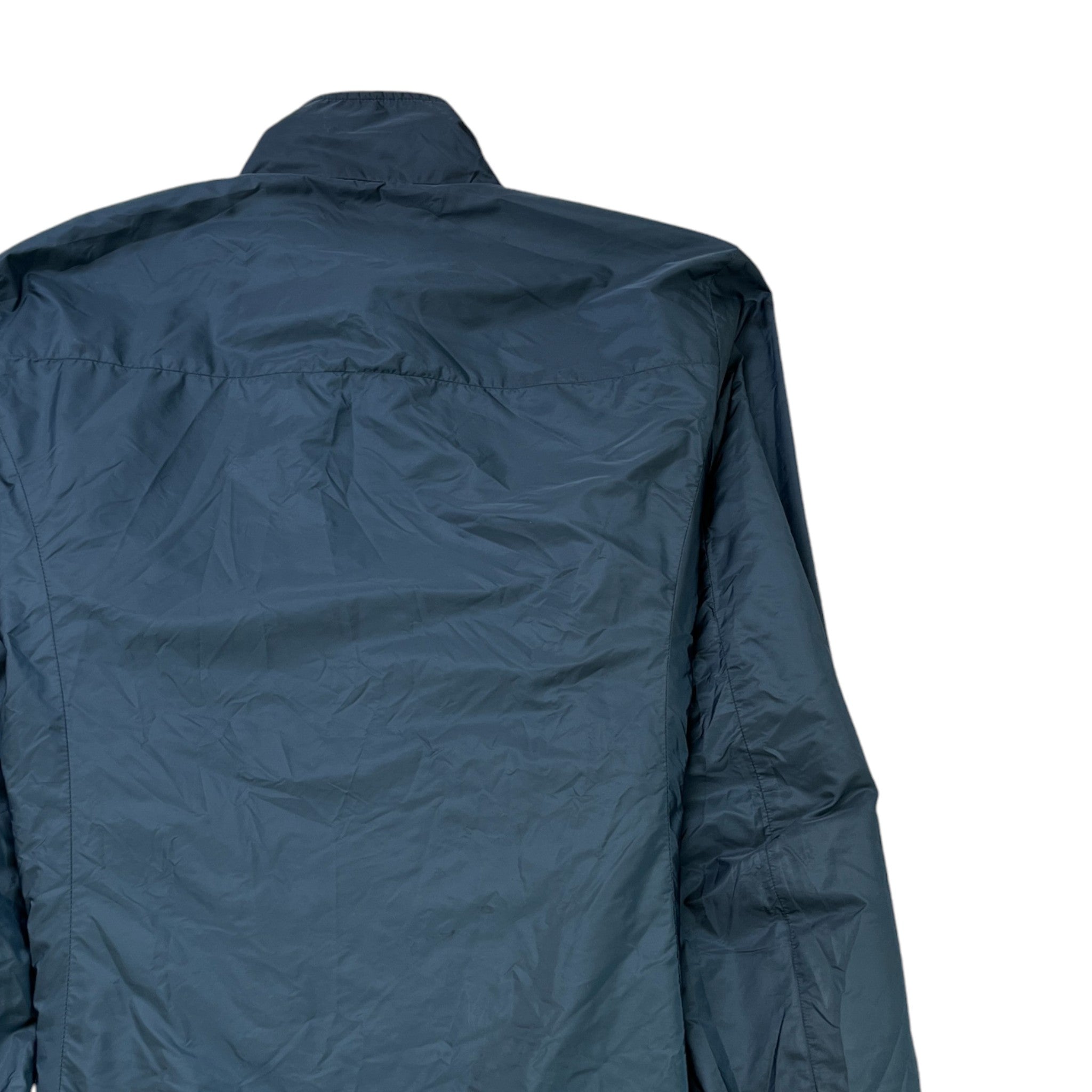 Men's Plaque Logo Reversible Windbreaker Blue Size IT 54 / XXL