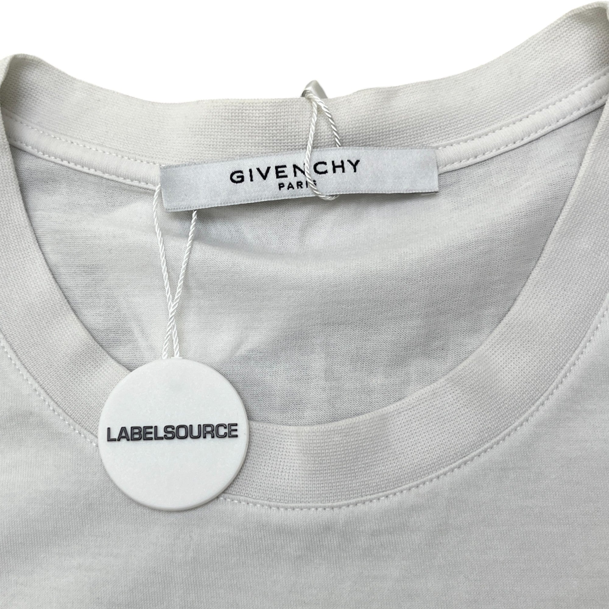 Men's Reverse Logo T-Shirt White Size XXL