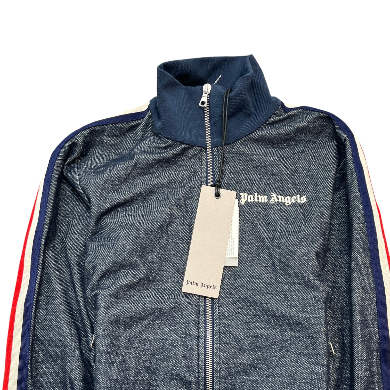 Men's Tab Logo Track Jacket Blue Size XXS