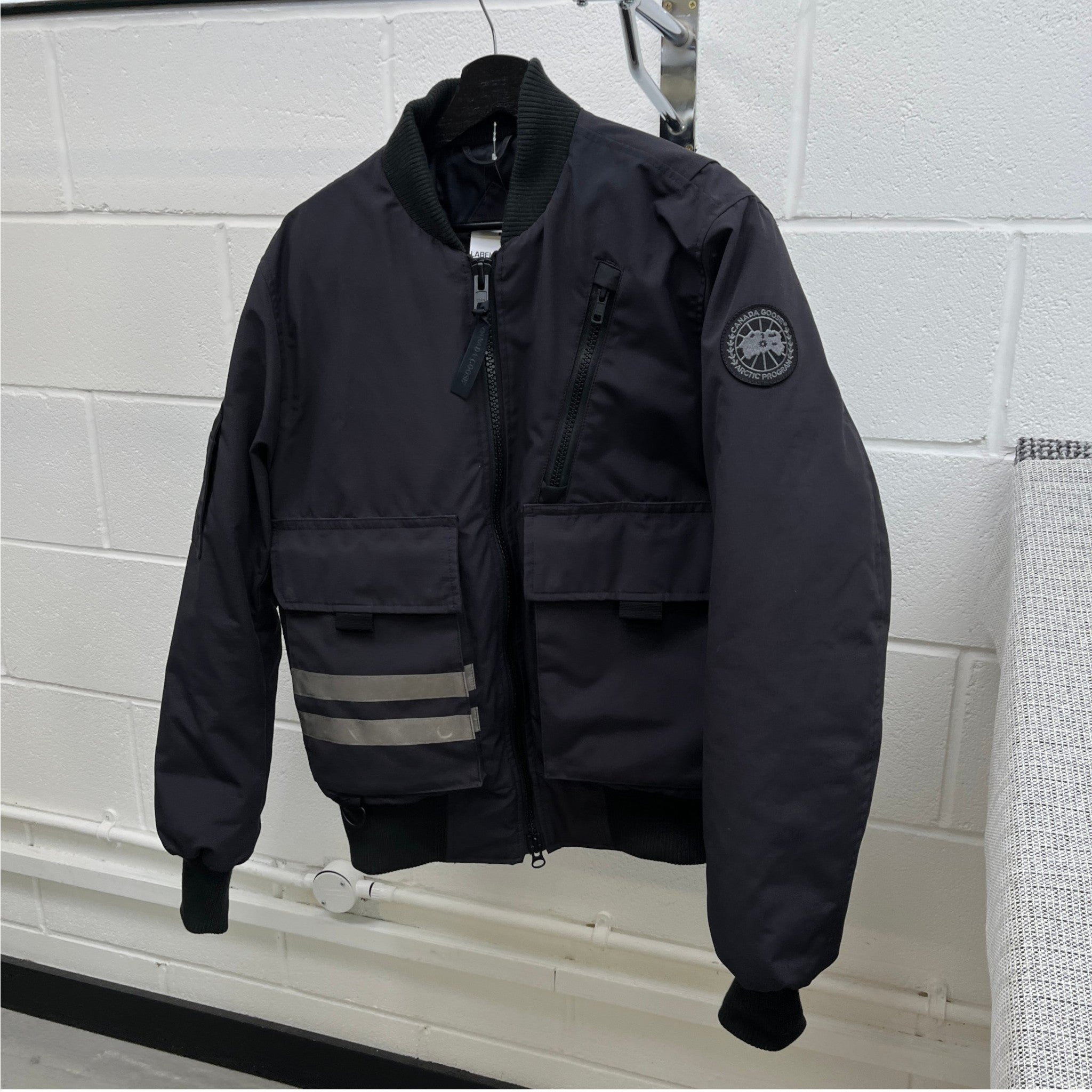 Men's Kirkfield Bomber Down Jacket Navy Size M