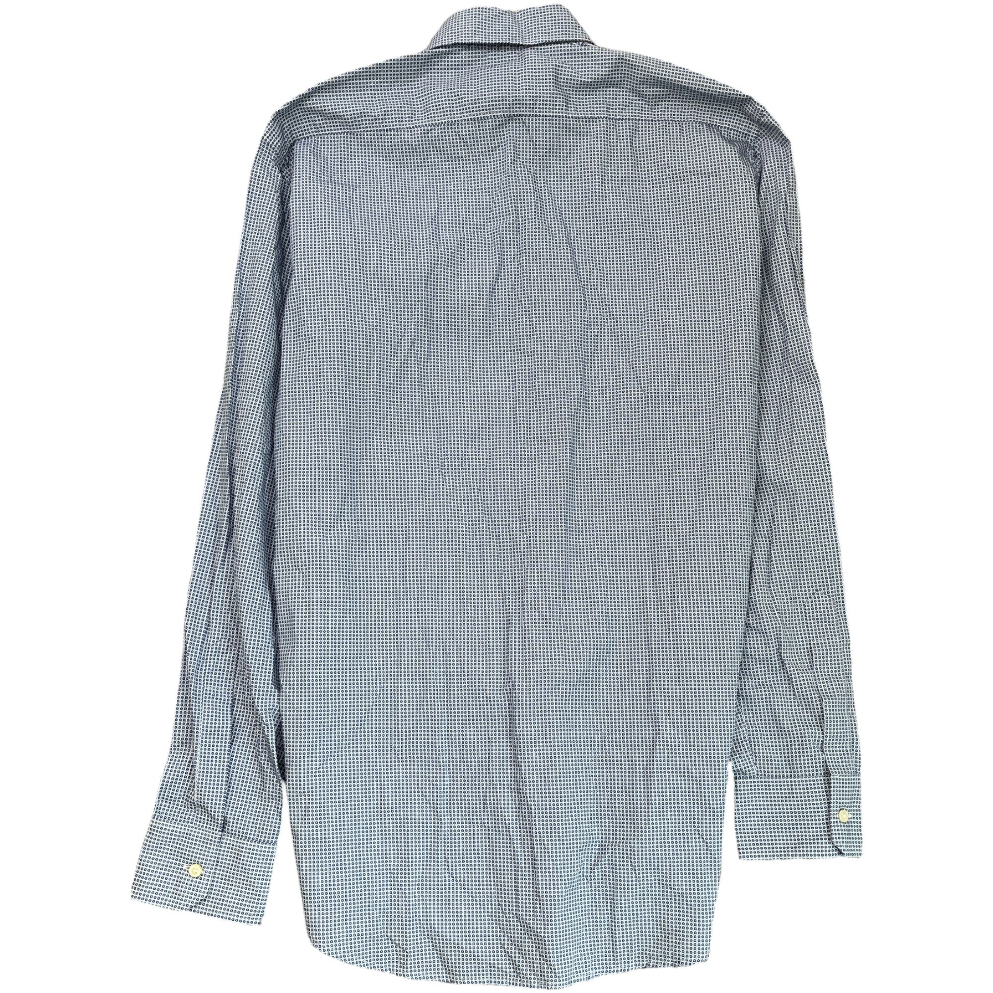 Men's Plaque Logo Long Sleeve Shirt Blue Size IT 48 / UK M