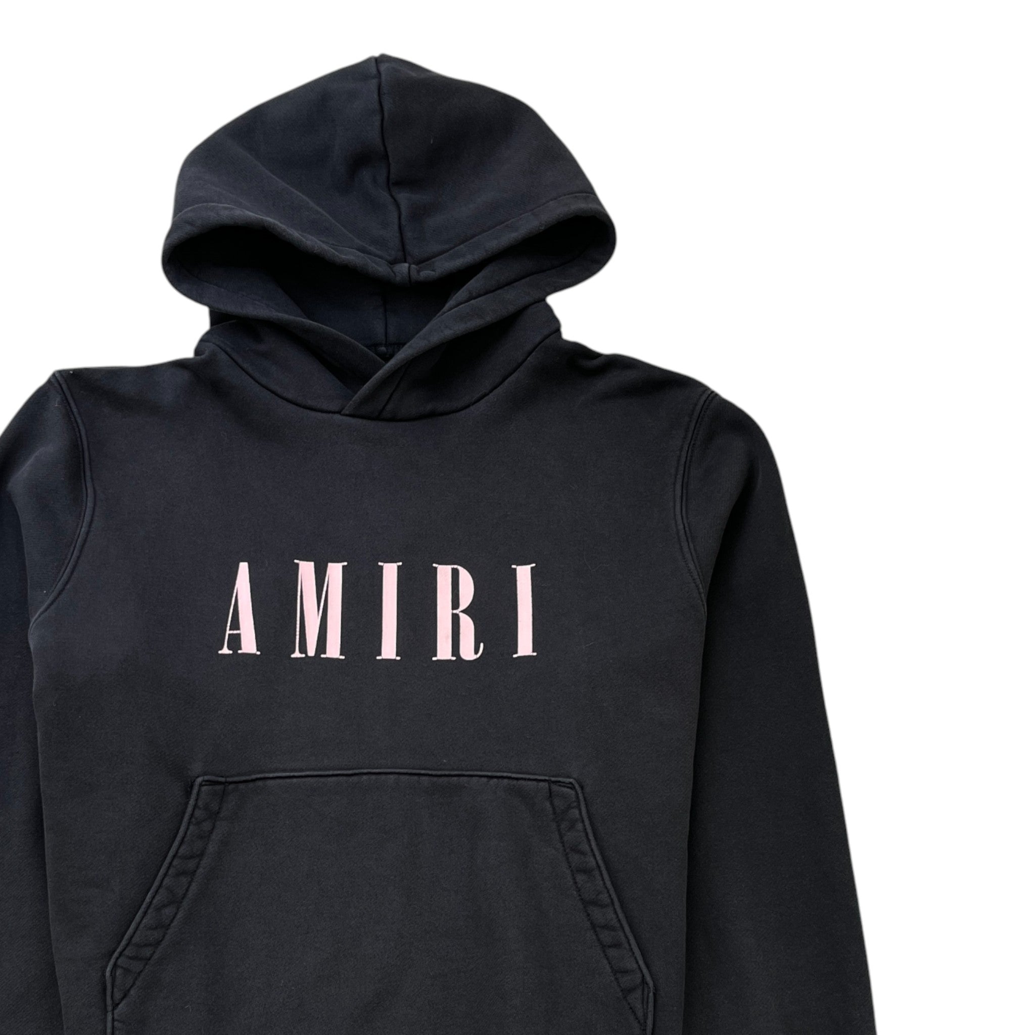 Men's Logo Print Hoodie Black Size M