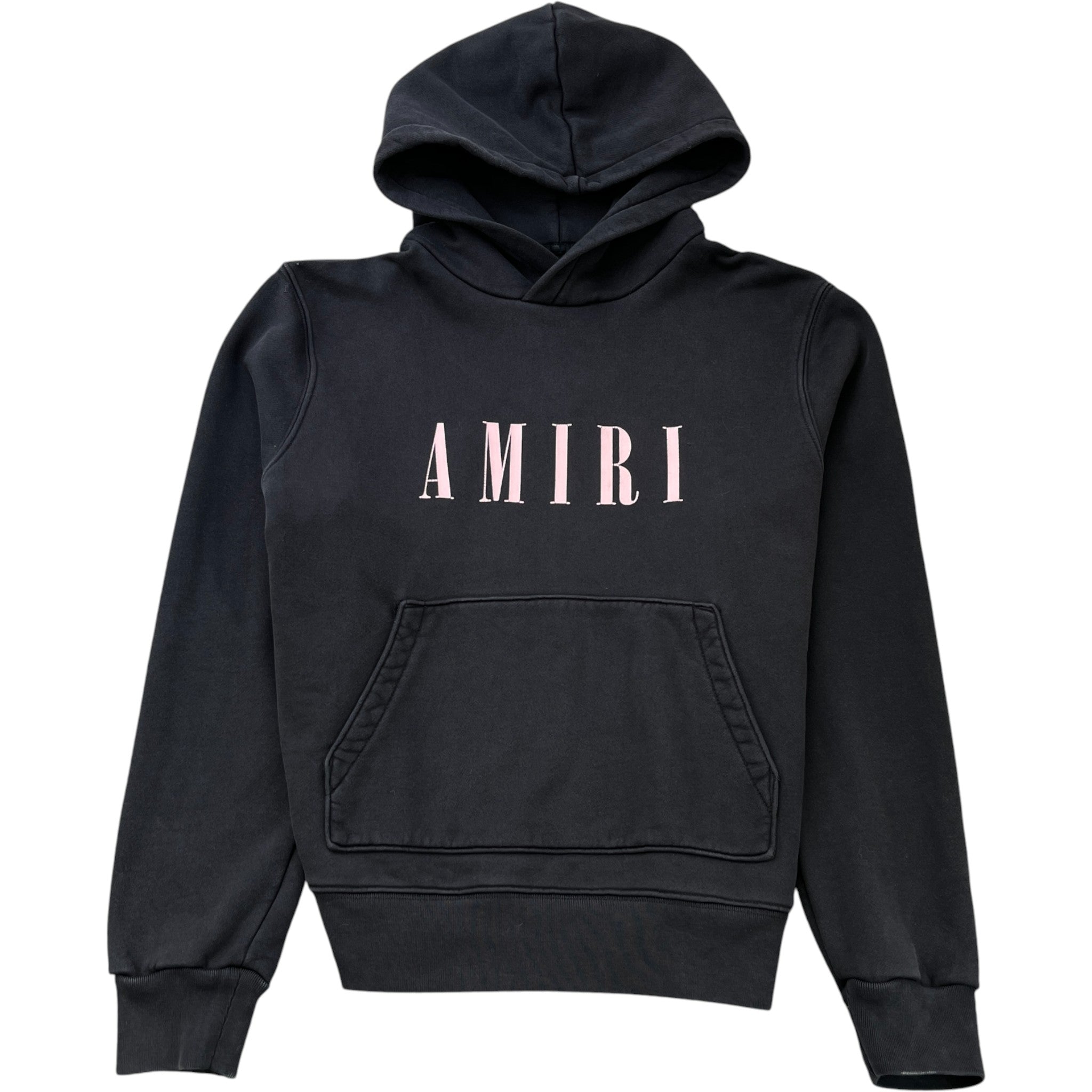 Men's Logo Print Hoodie Black Size M