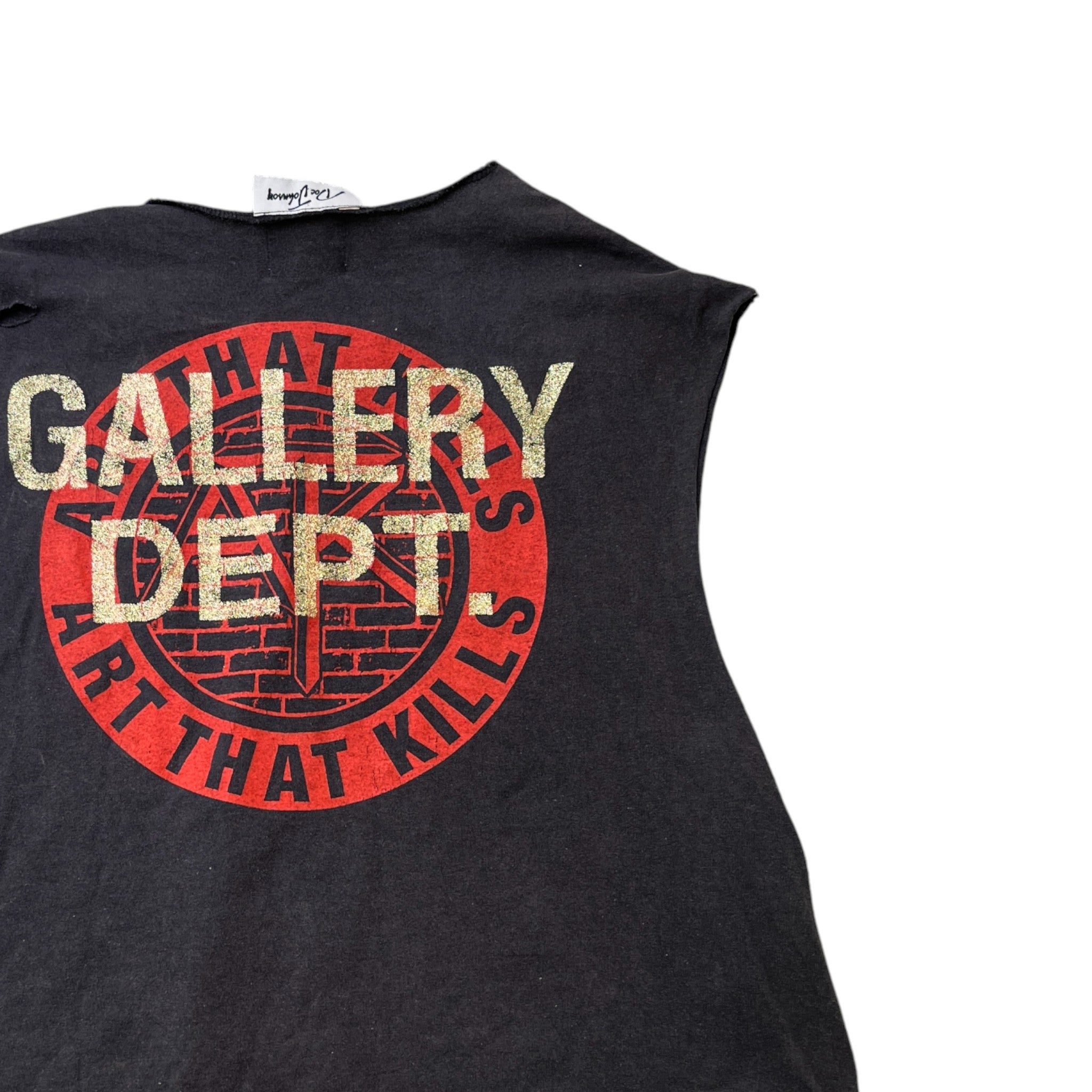 Men's Doc Johnson Distressed Vest Grey Size L