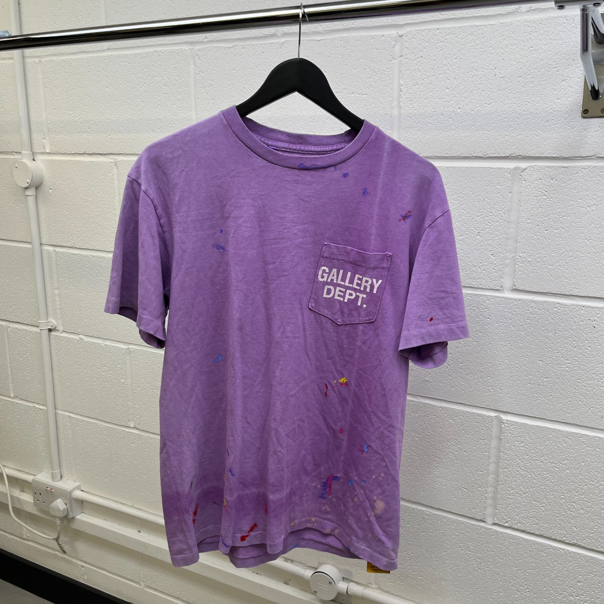 Men's Logo T-Shirt Purple Size M