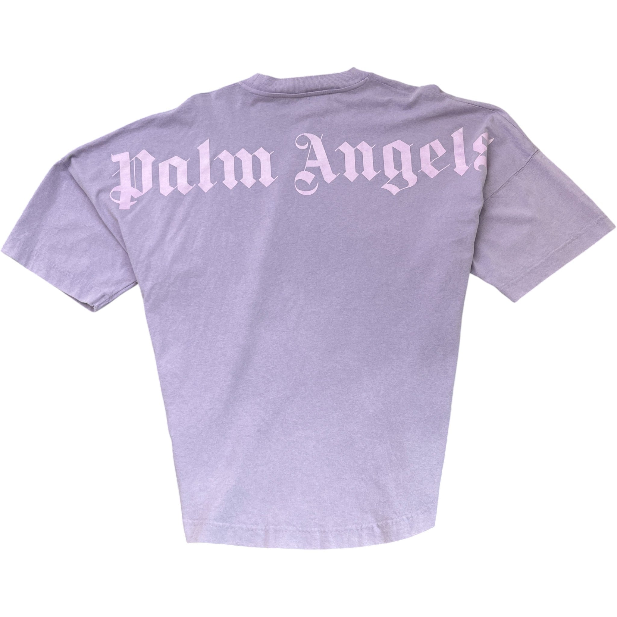 Men's Logo Print T-Shirt Purple Size M