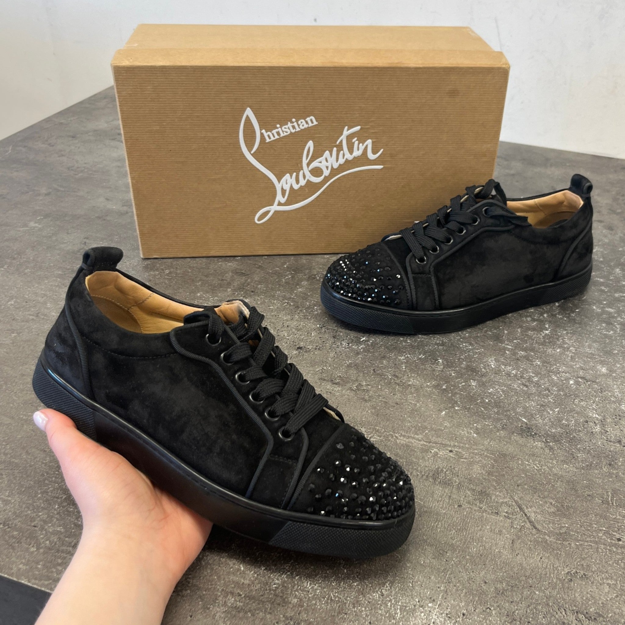 Women's Louis Junior Flat Low Trainers Black Size EU 37 / UK 4