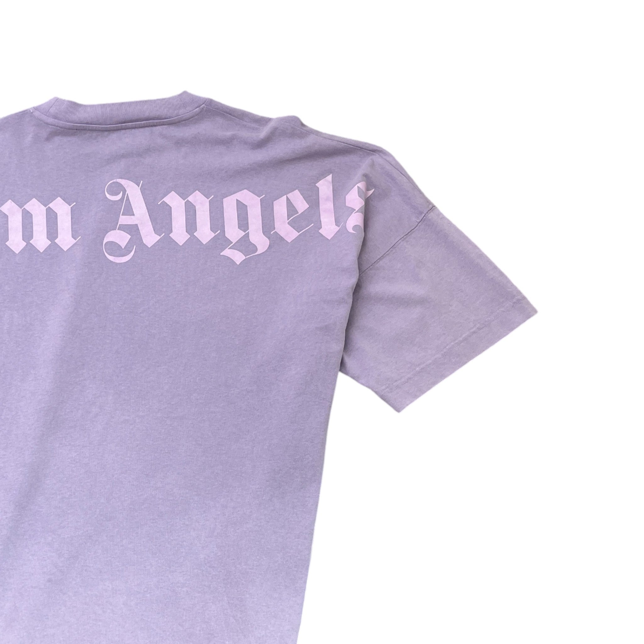 Men's Logo Print T-Shirt Purple Size M