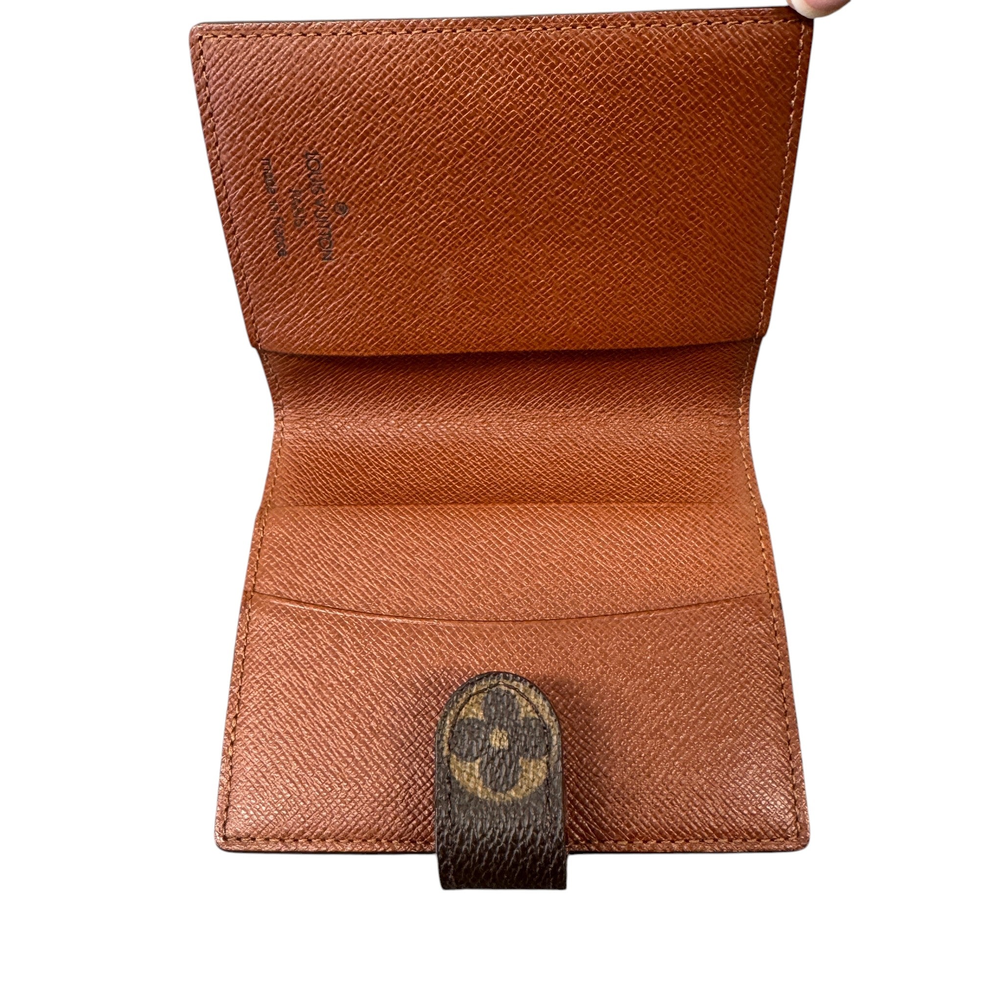 Men's Monogram Mini Agenda Cover Wallet Brown