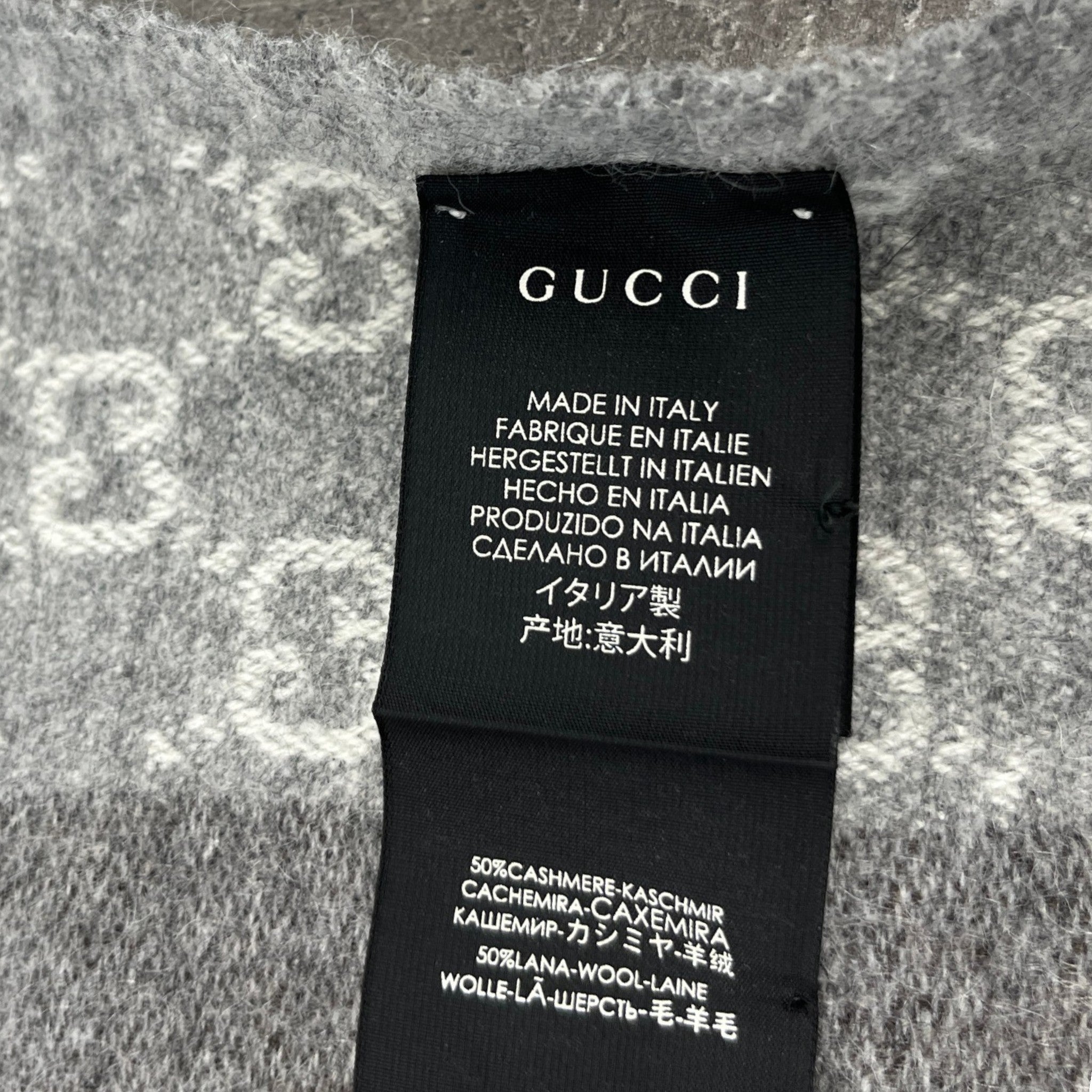 Men's Gg Supreme Scarf Grey