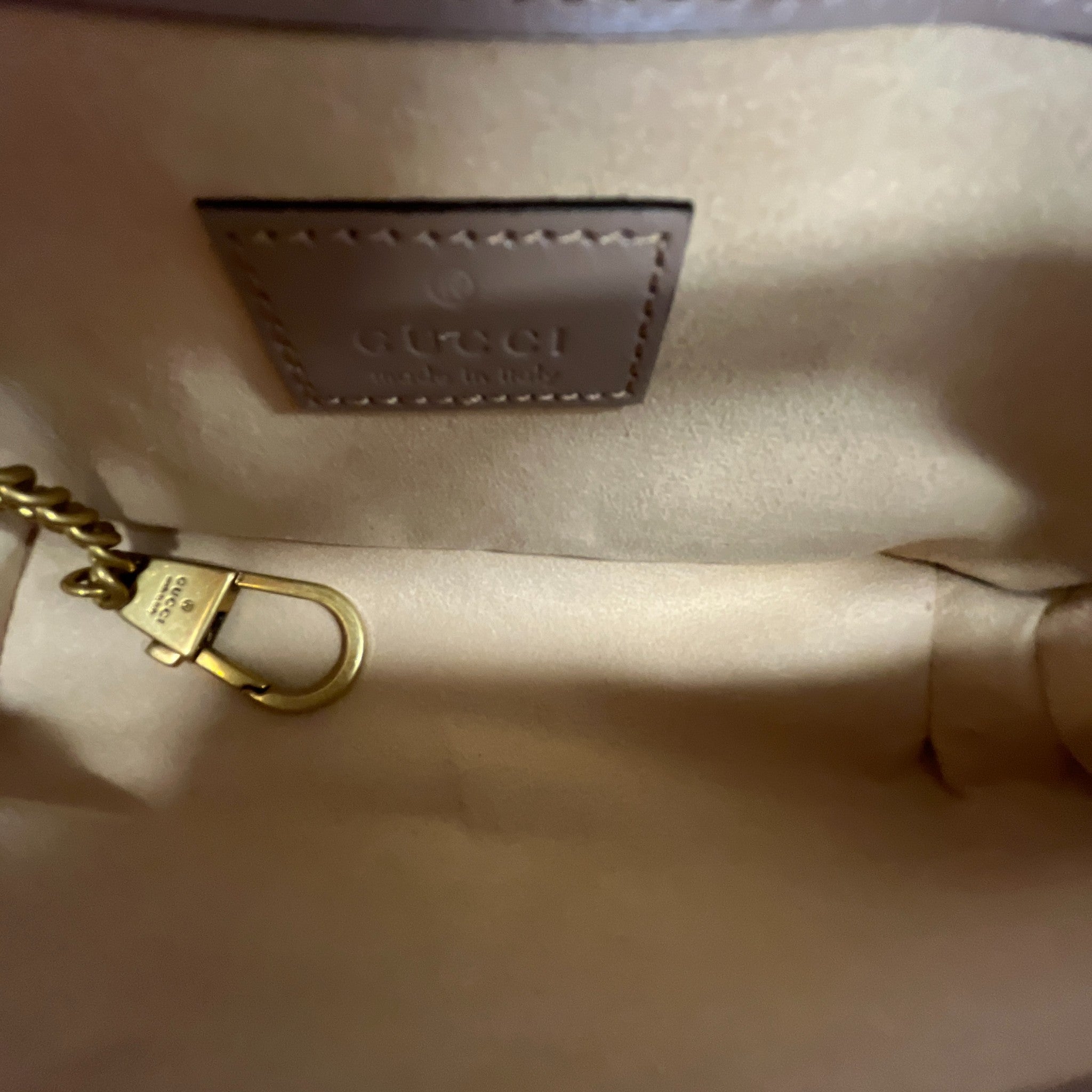 Women's Gg Marmont Super Mini Matelassé Handbag Nude