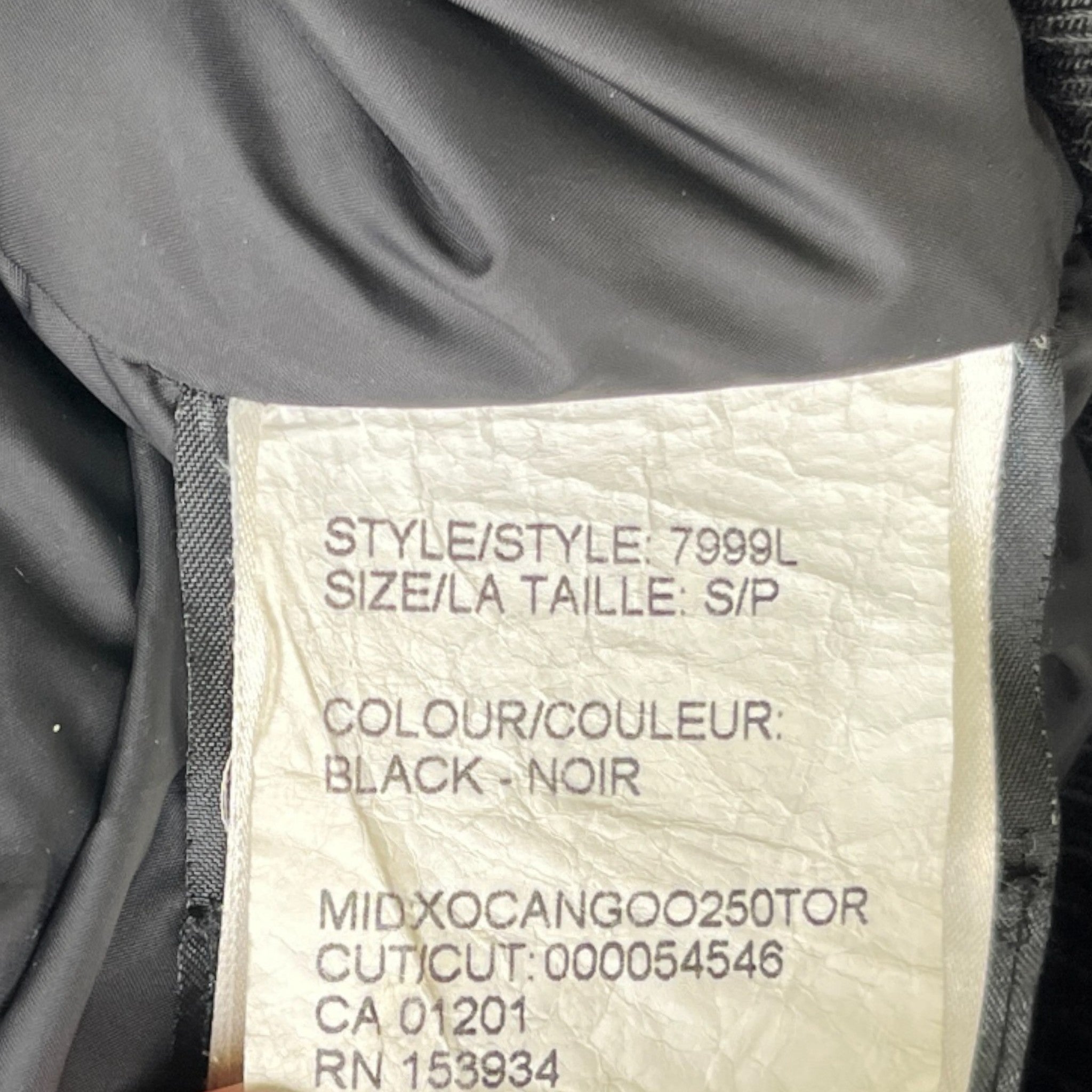 Women's Chilliwack Bomber Down Jacket Black Size S