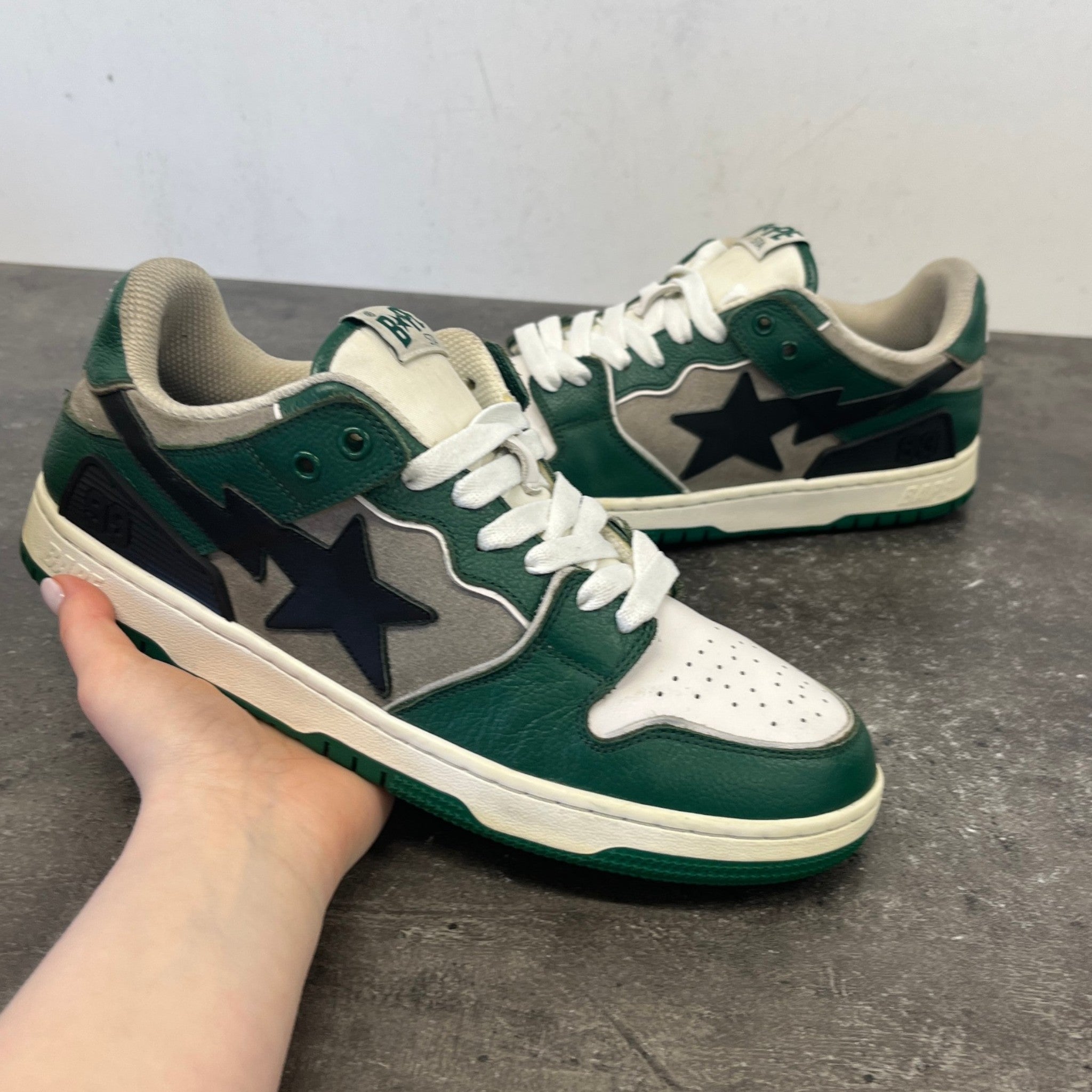 Men's Sk8 Sta #1 M2 Low Trainers Green Size EU 44 / UK 10