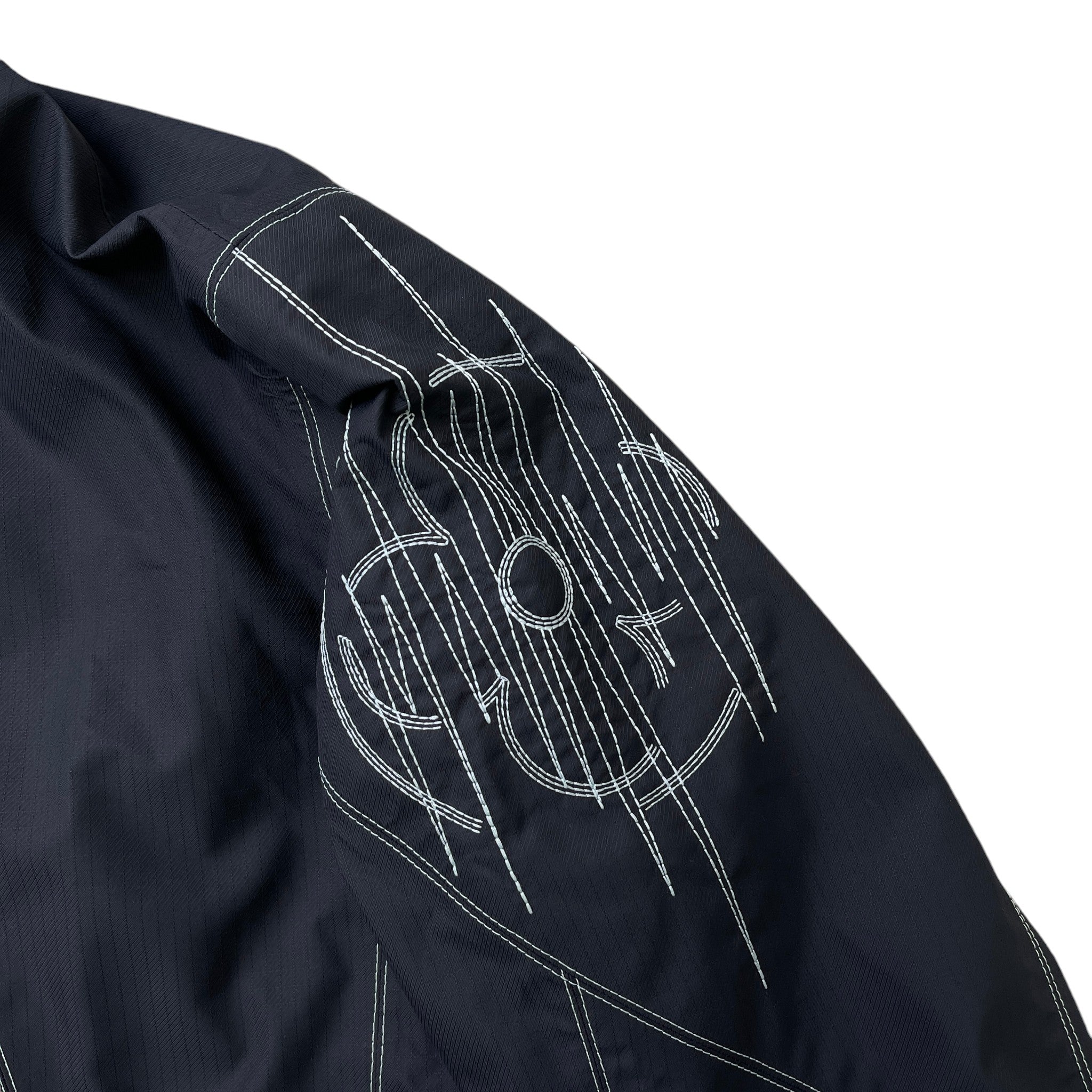 Men's Lv Frequency Technical Hooded Blouson Windbreaker Navy Size IT 52 / XL