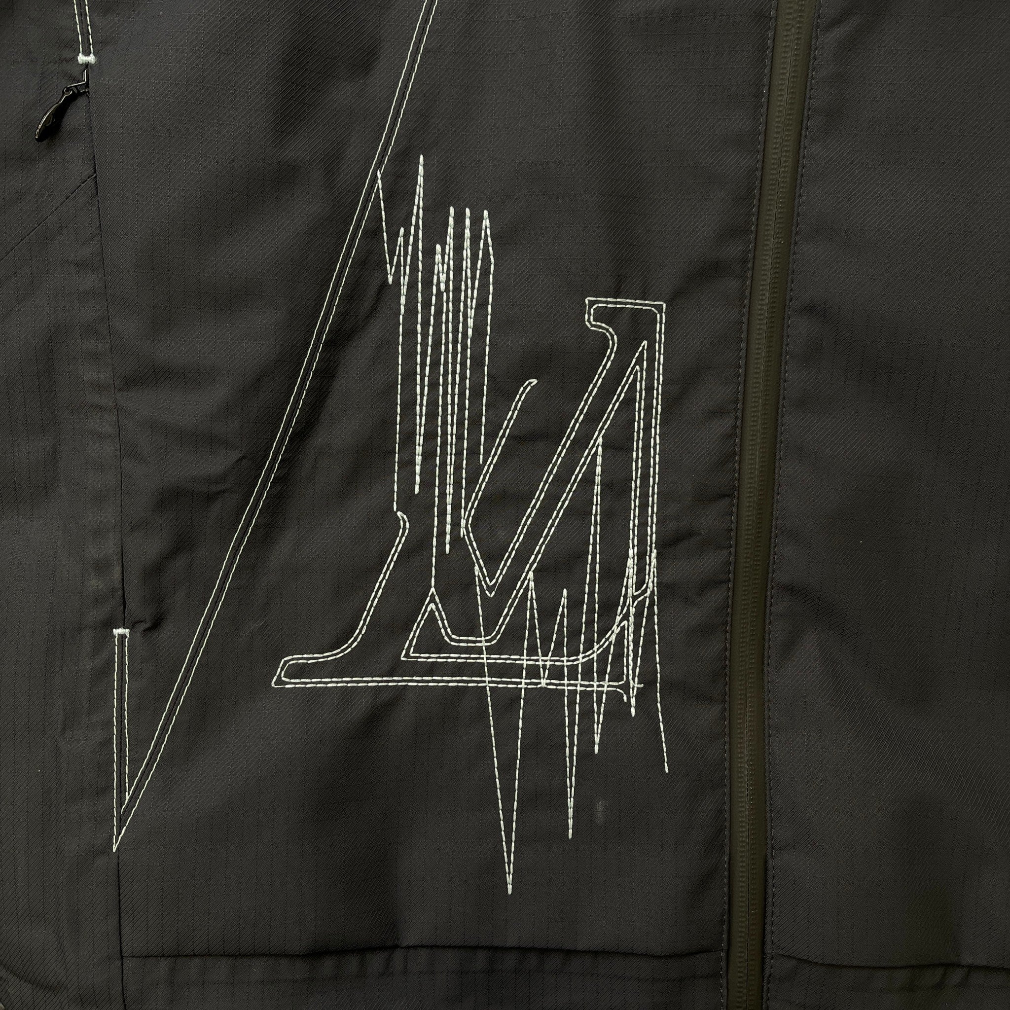Men's Lv Frequency Technical Hooded Blouson Windbreaker Navy Size IT 52 / XL