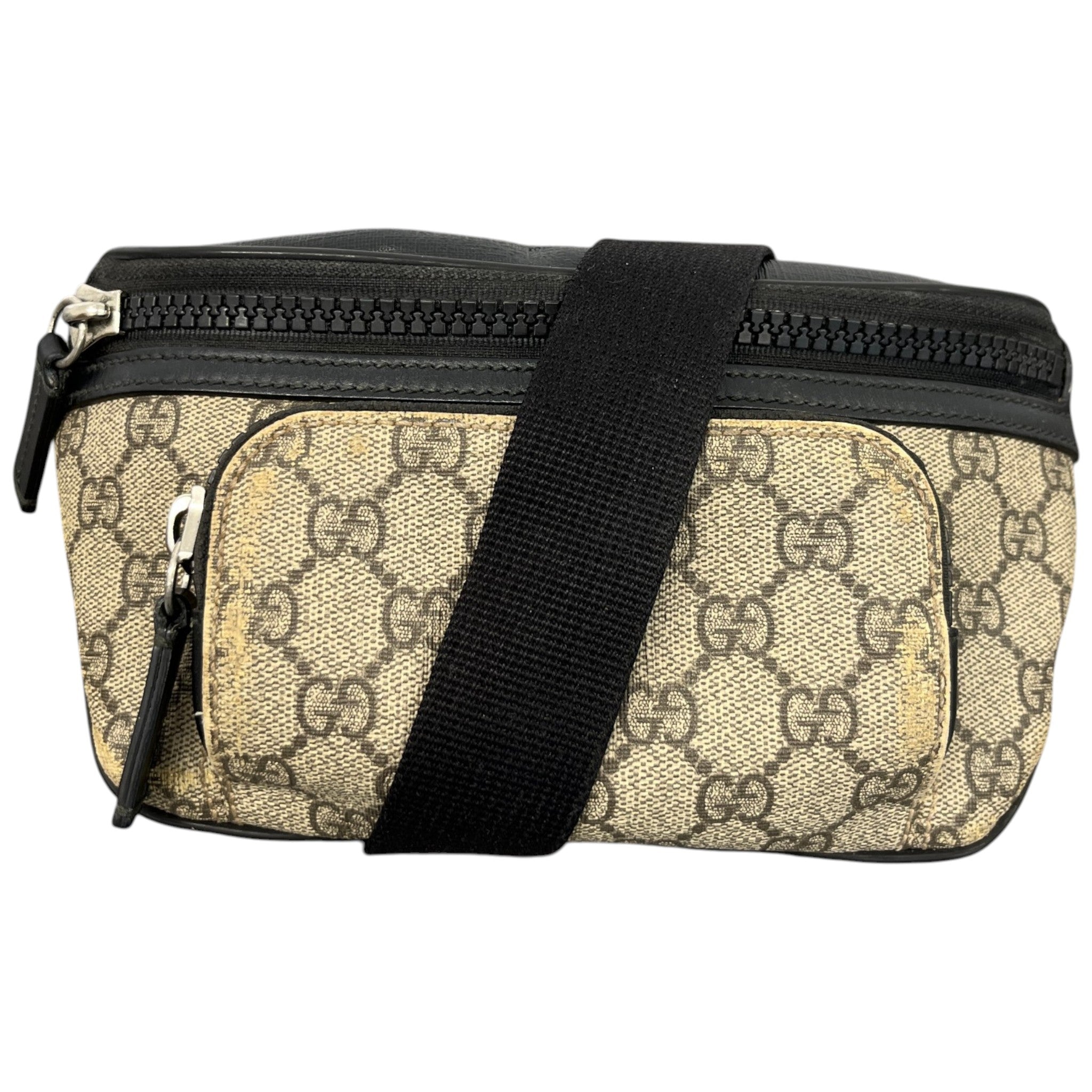 Men's Gg Supreme Belt Bag Black