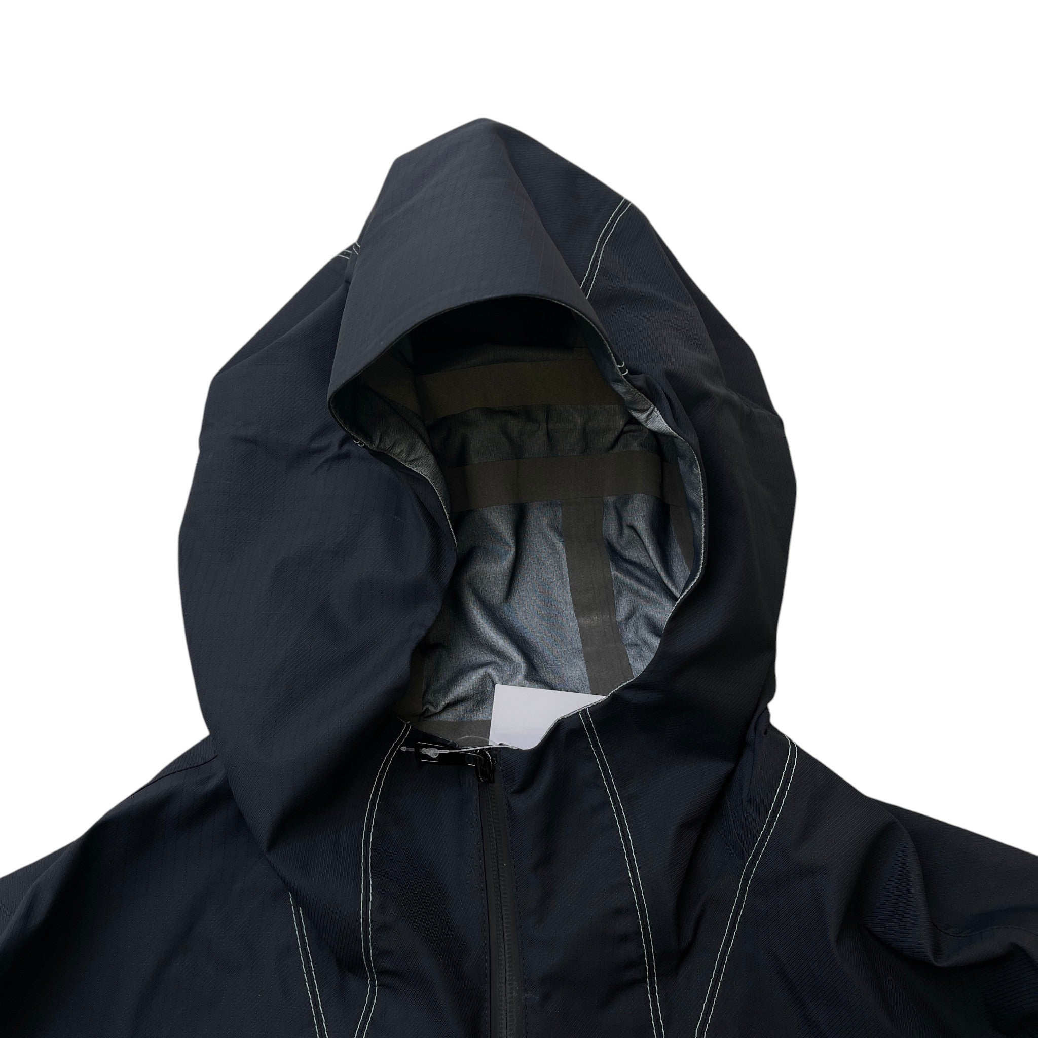 Men's Lv Frequency Technical Hooded Blouson Windbreaker Navy Size IT 52 / XL