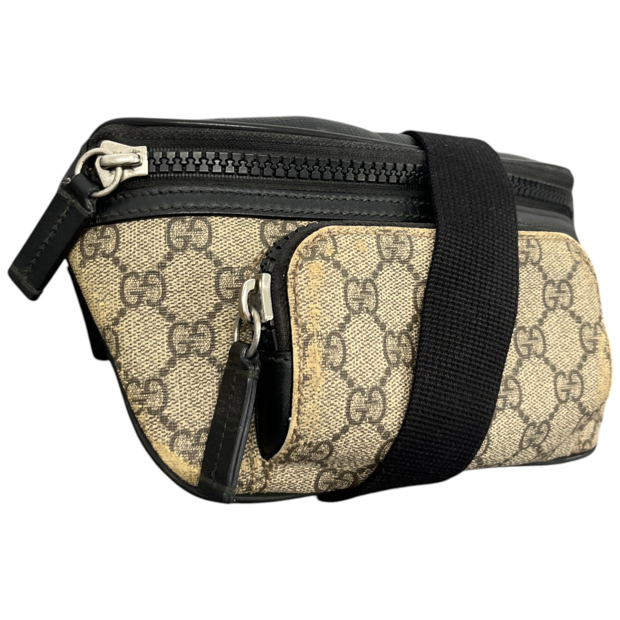 Men's Gg Supreme Belt Bag Black