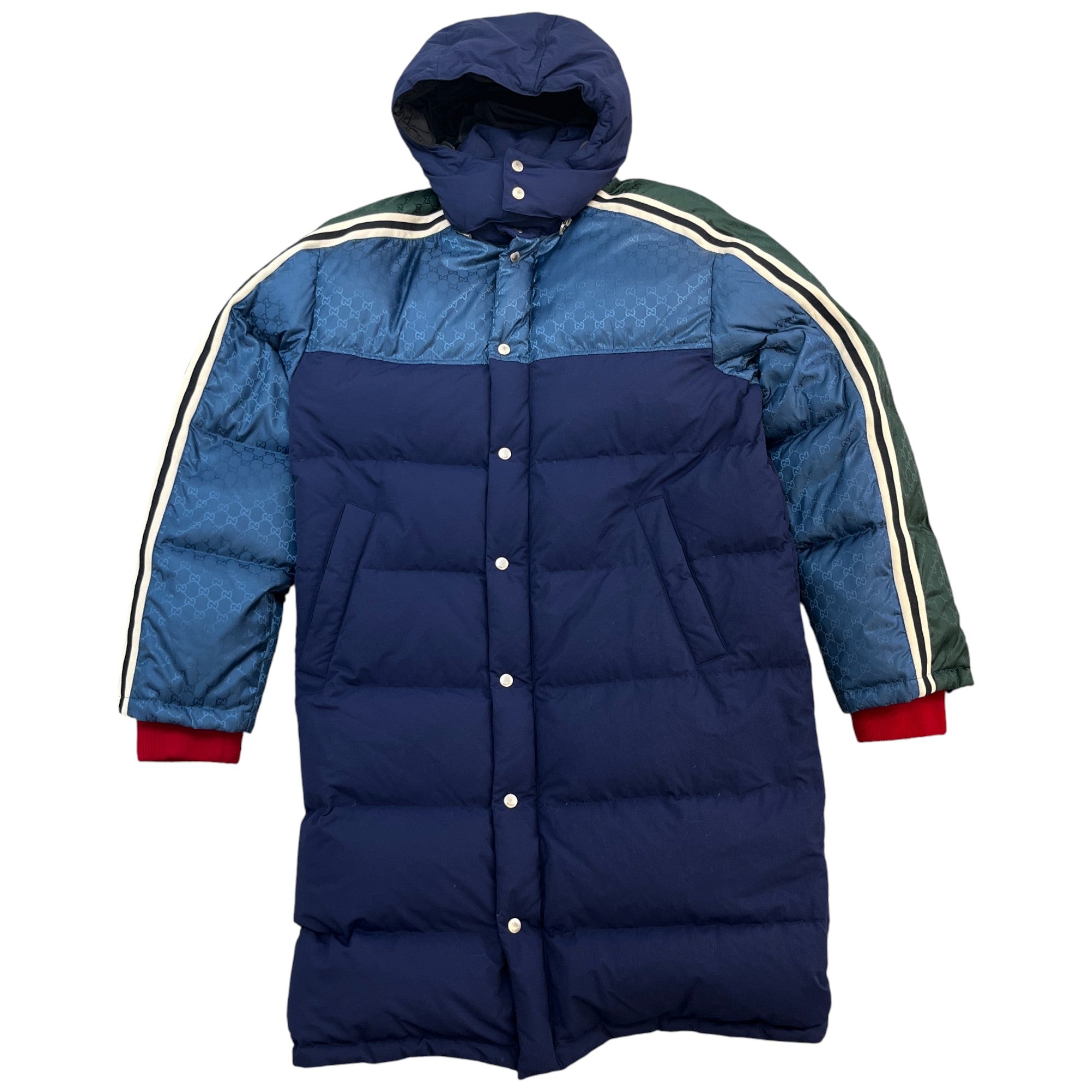 Men's Gg Supreme Down Jacket Navy Size IT 52 / XL