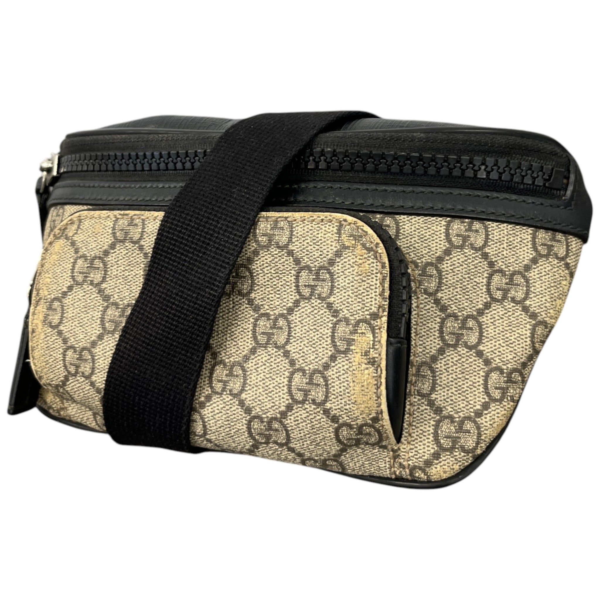 Men's Gg Supreme Belt Bag Black