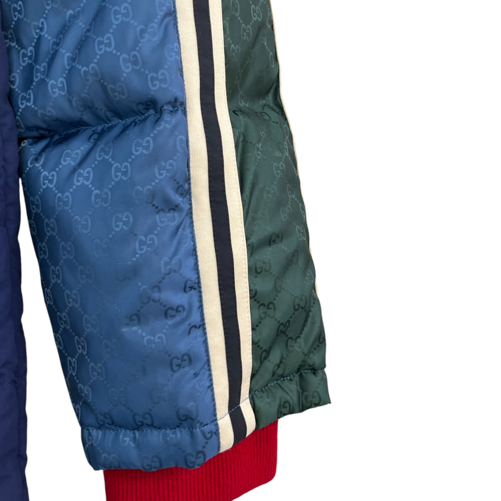 Men's Gg Supreme Down Jacket Navy Size IT 52 / XL